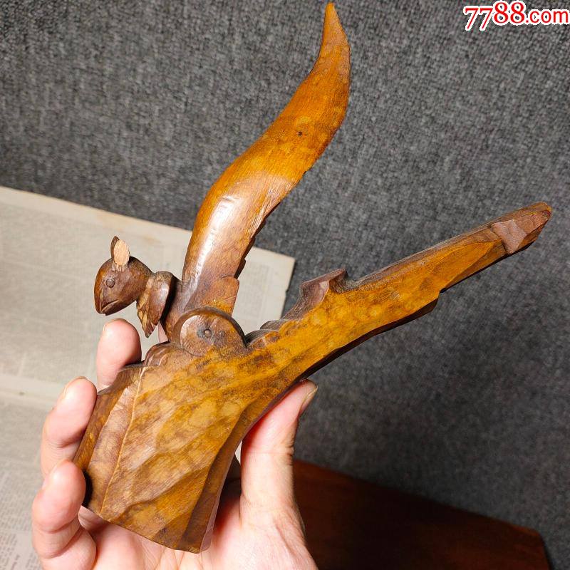 1910年西洋古董黑森林德国木雕迪特林松鼠胡桃夹子核桃夹民俗老物-价格:1280元-se86185202-木雕摆件-零售-7788木艺