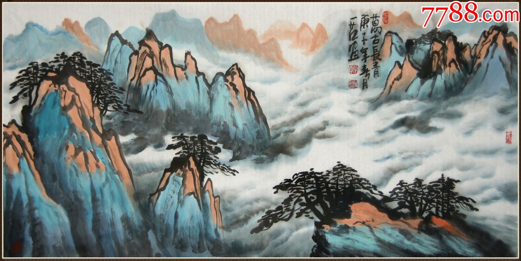 【姜国华】山水-山水国画原作-7788书签收藏