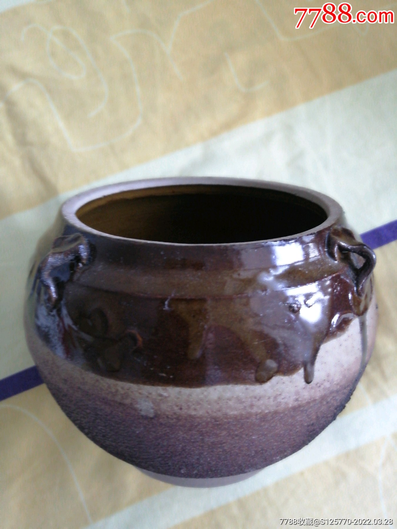 解放前后酱釉四系罐