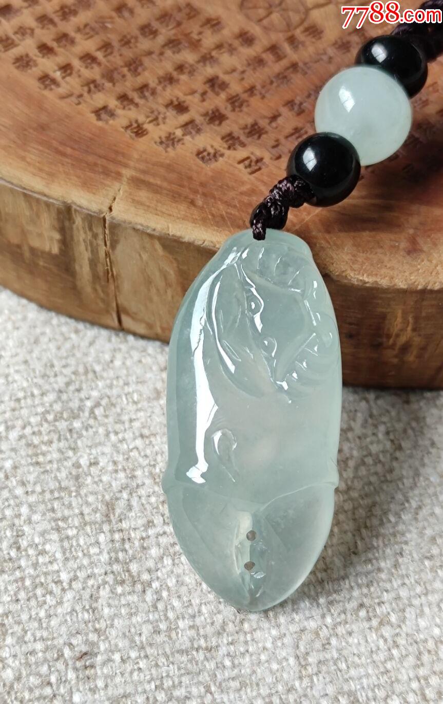 翡翠螃蟹钳子八方来财冰晴底冰起光饱满