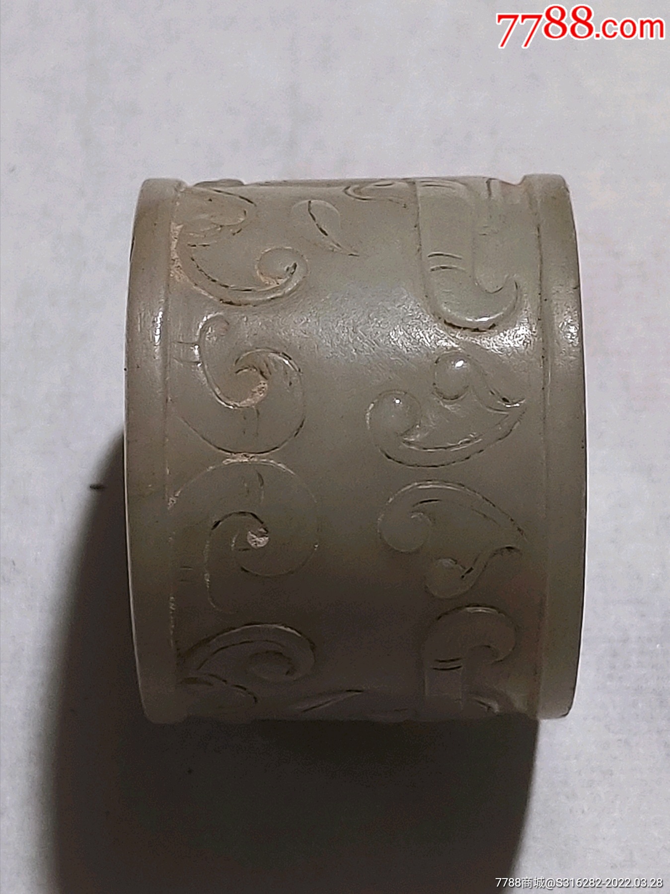 和田老玉雕扳指