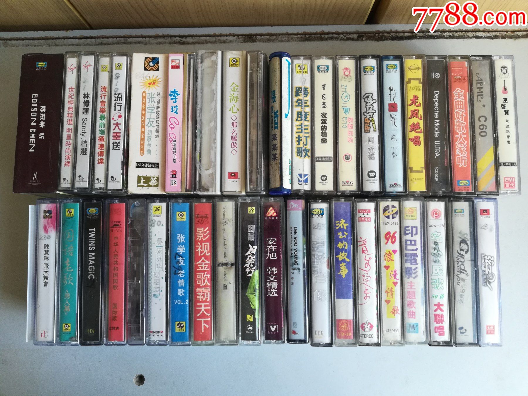 原装正版磁带美卡超值风暴陈冠希听2004年已拆封试听