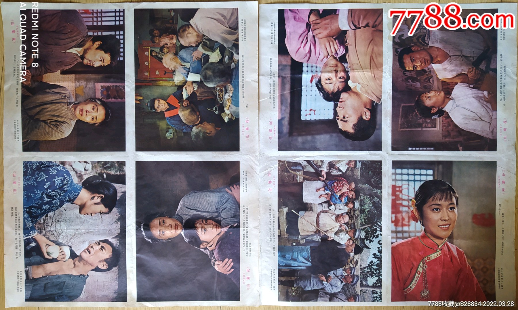 山菊花未裁剪电影海报两张