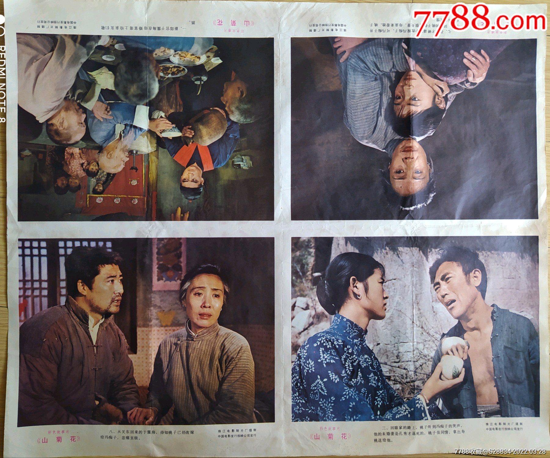 山菊花未裁剪电影海报两张