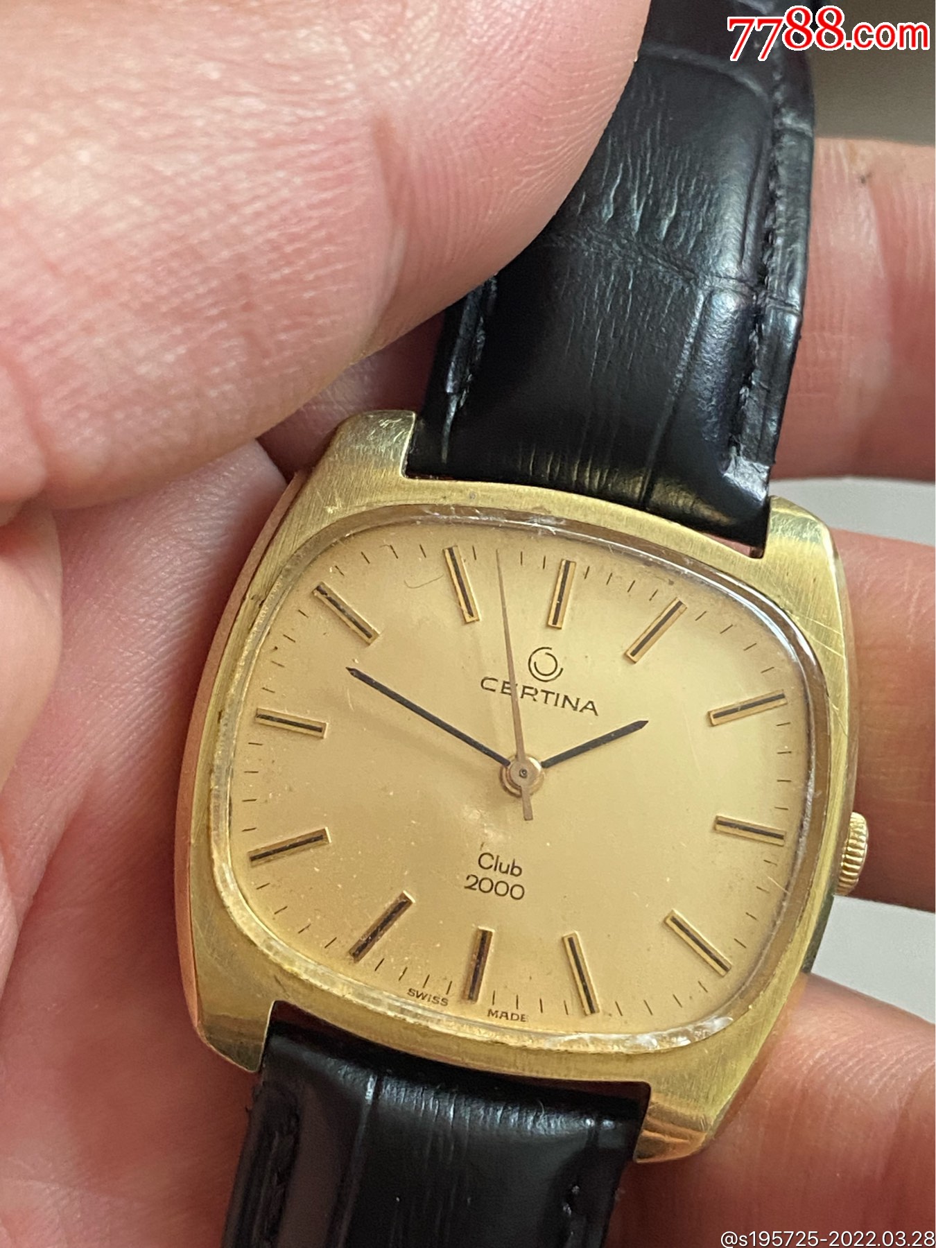 雪铁纳包金古董表-手表/腕表-7788景泰蓝收藏