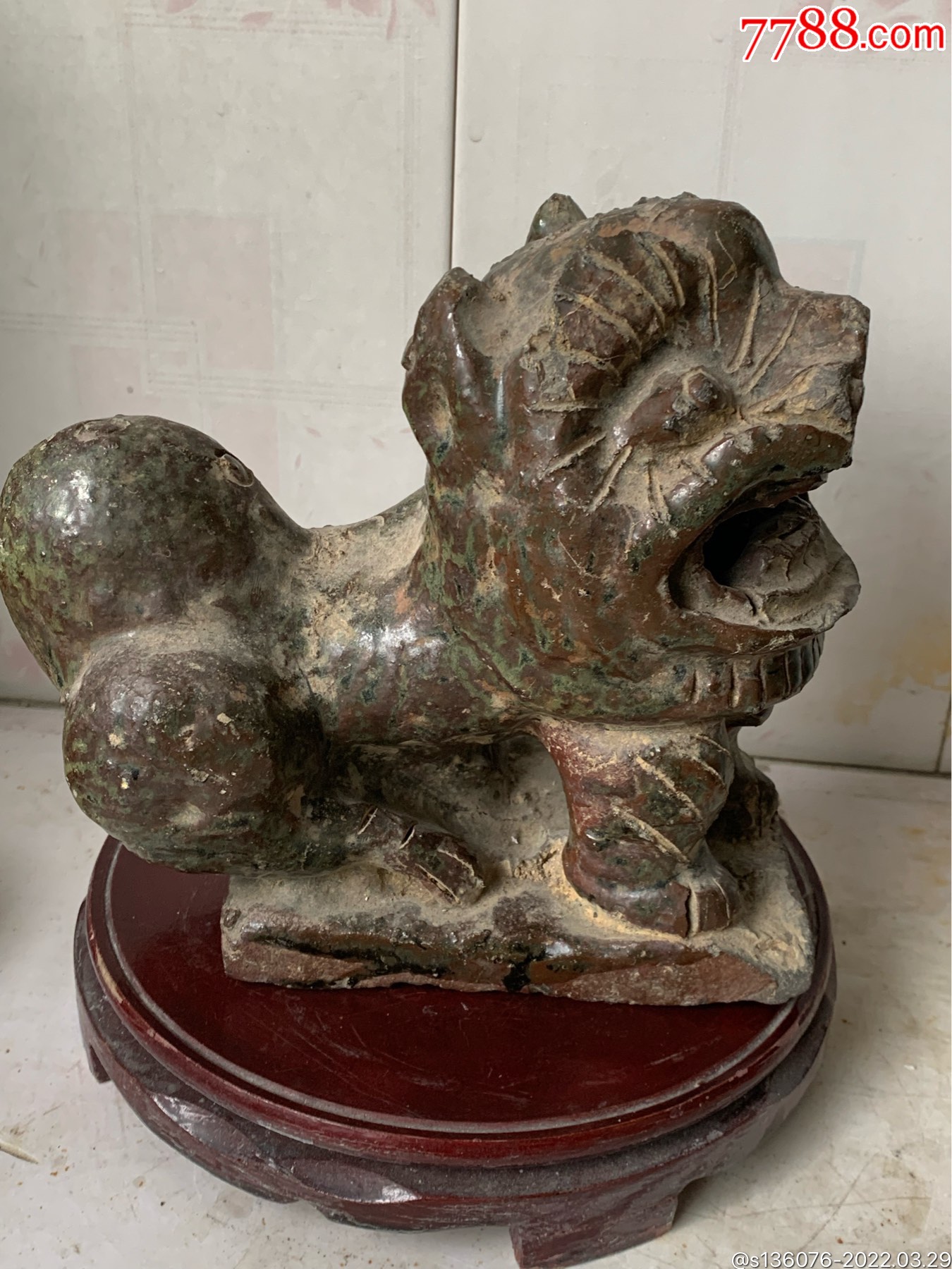 狮子_青花瓷_图片价格_收藏价值_7788铜锁收藏