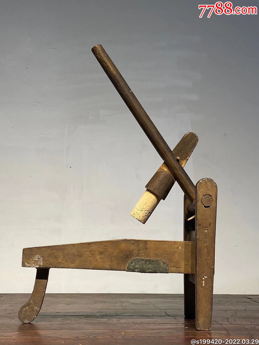 清代饸饹面面条机包浆温润全品包老民俗展览佳品