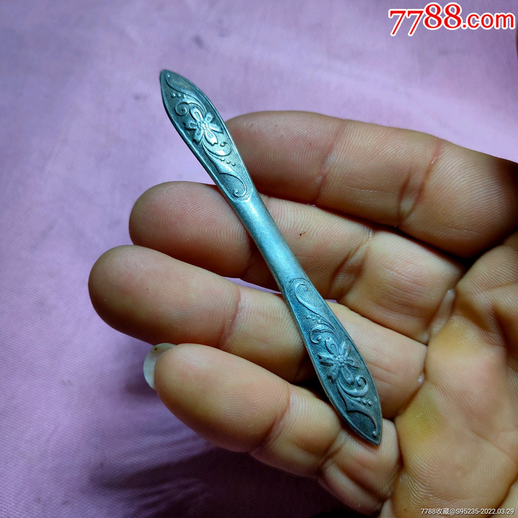 一支漂亮带款的古代银发攒,-银簪/银钗-7788商城__七七八八商品交易