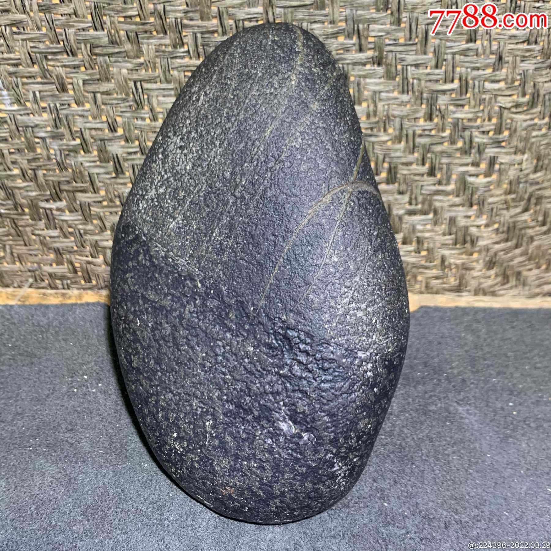 新疆哈巴河黑珍珠原石一块_风砺石/戈壁石_第3张_7788旧家具收藏