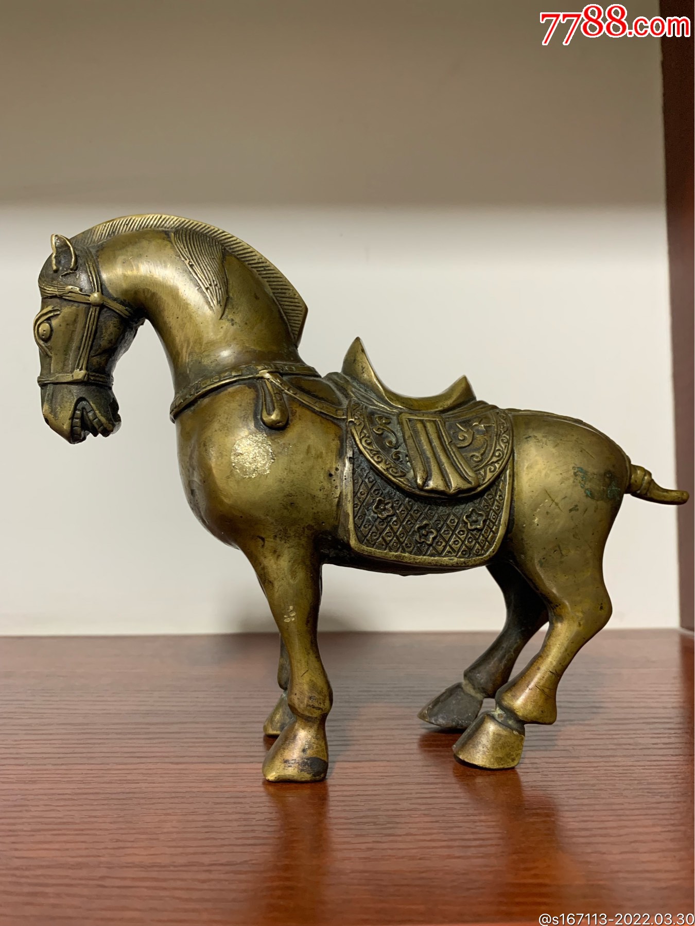 老铜马摆件
