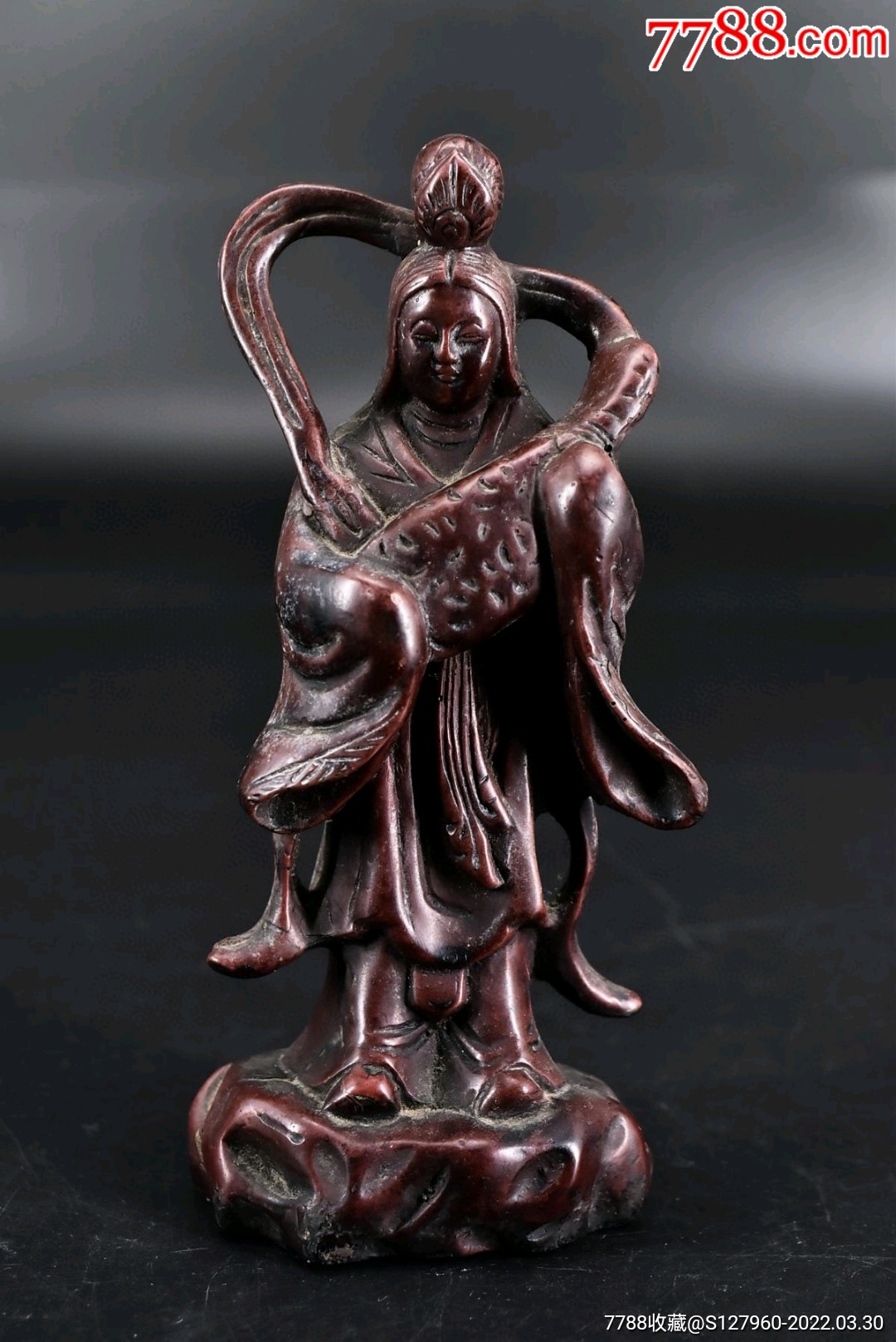 88pa1761日本七福神辩才天女神像一件树脂制辩才天女是印