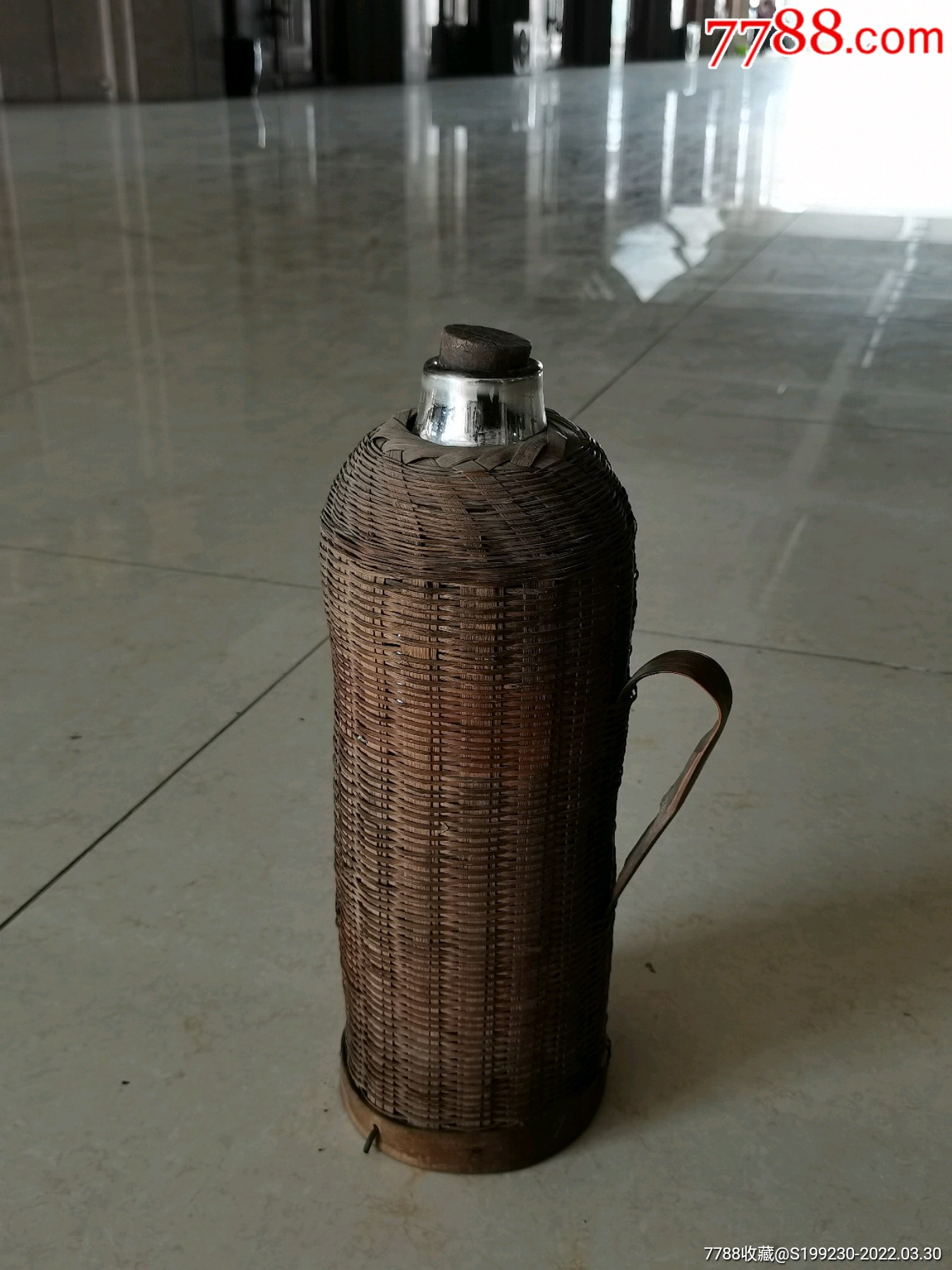 竹编老暖瓶竹编老保温瓶怀旧竹编热水瓶
