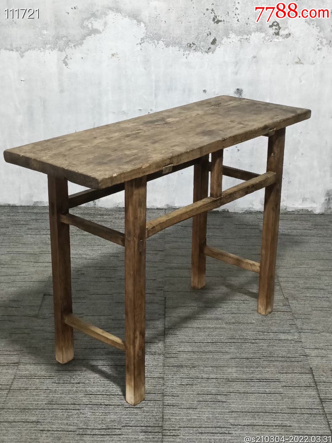 清水皮克榆木条桌土桌民俗老物件怀旧收藏复古装饰尺寸1094080