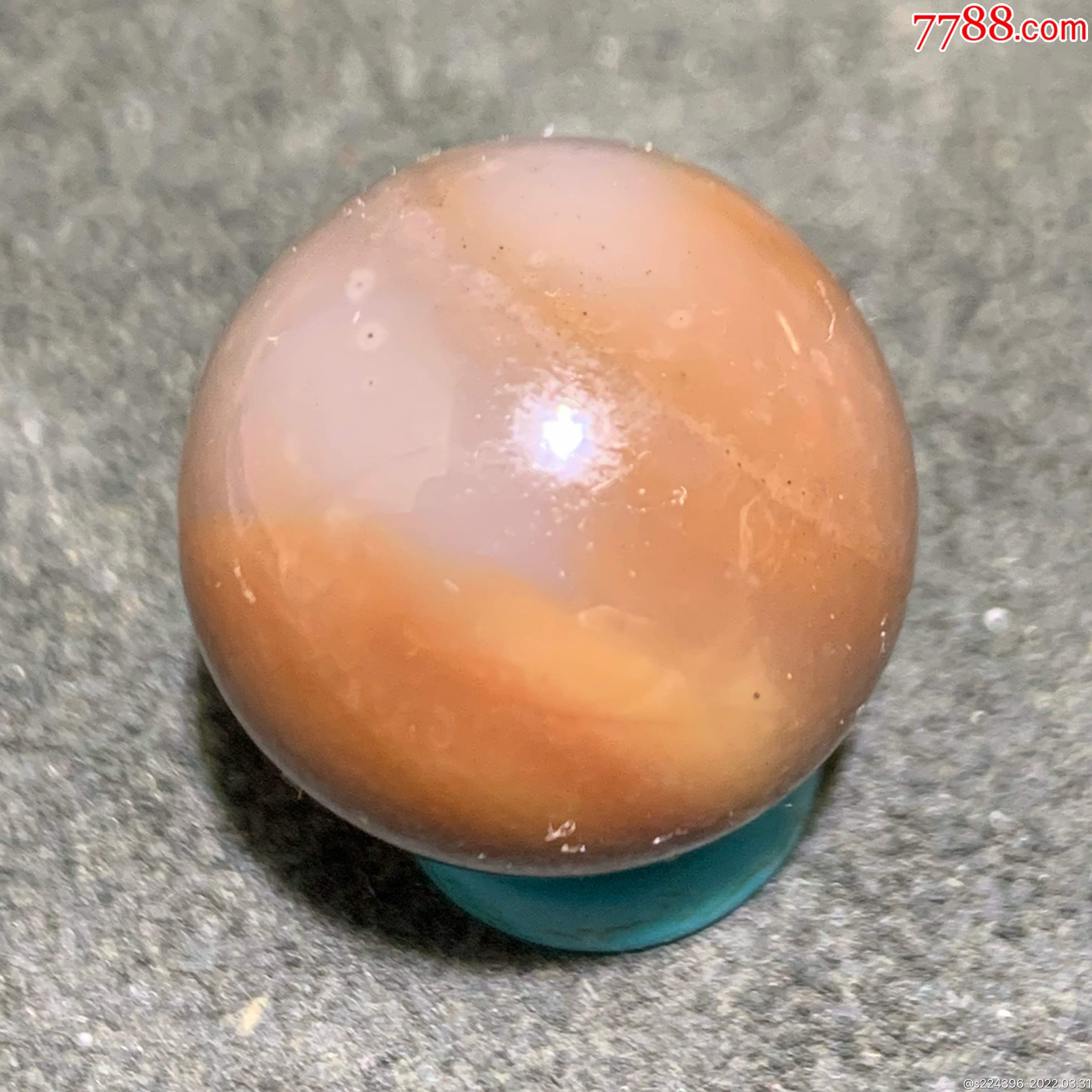 精美天然盐源玛瑙圆珠一颗