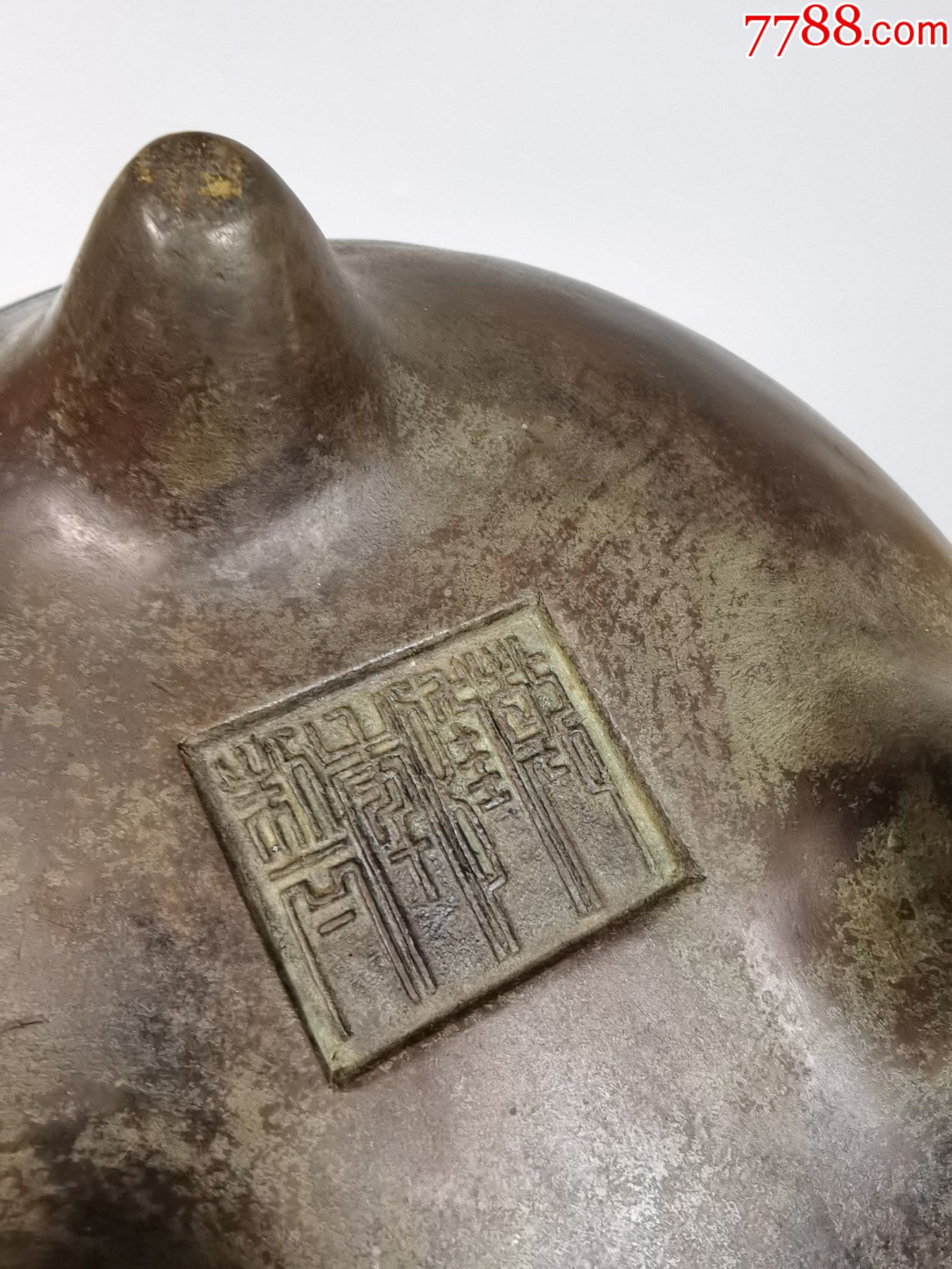 精品文玩清代乾隆年制老铜香炉