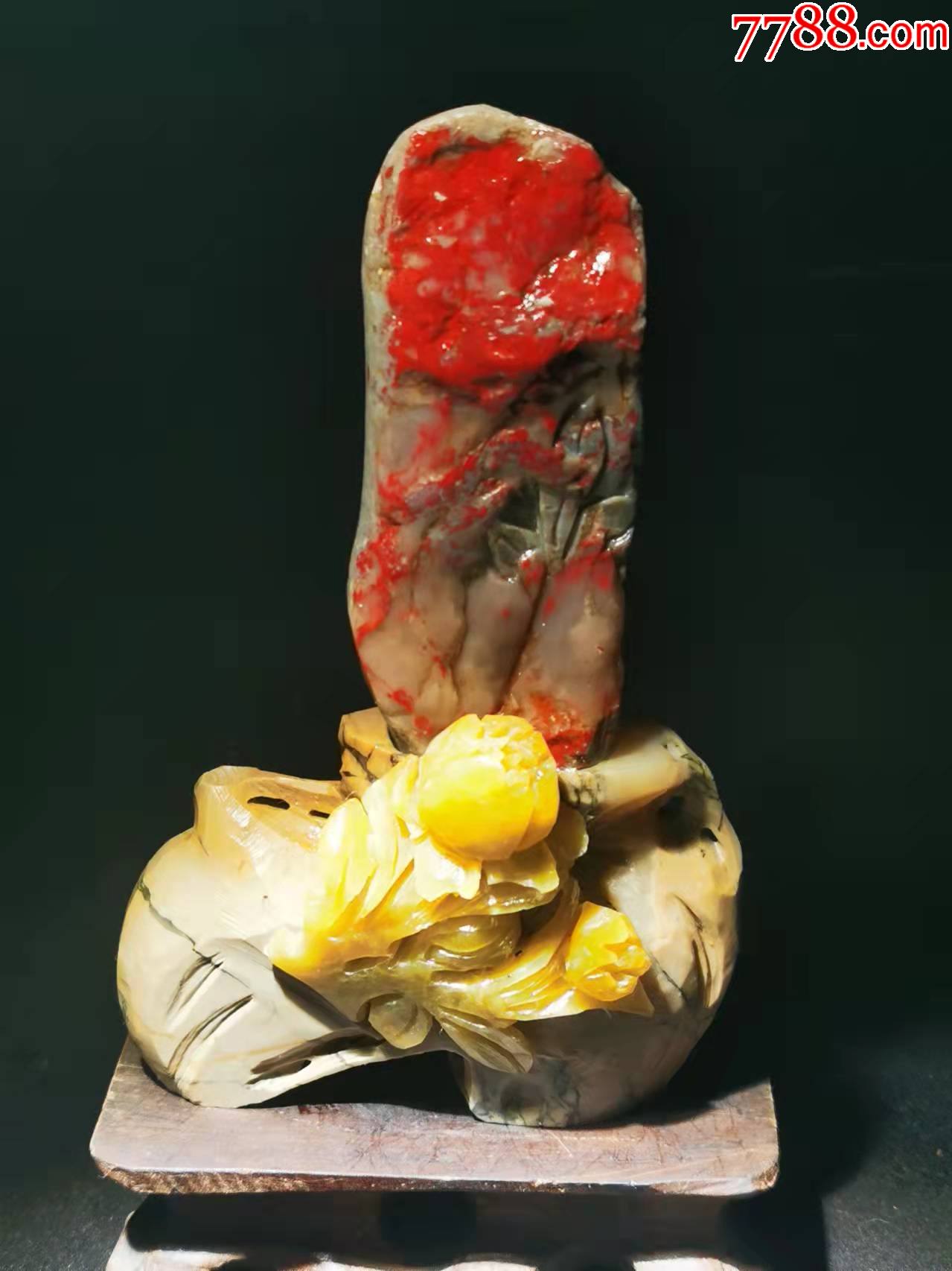 精品昌化鸡血石摆件-价格:228元-se86270194-昌化石-零售-7788印章