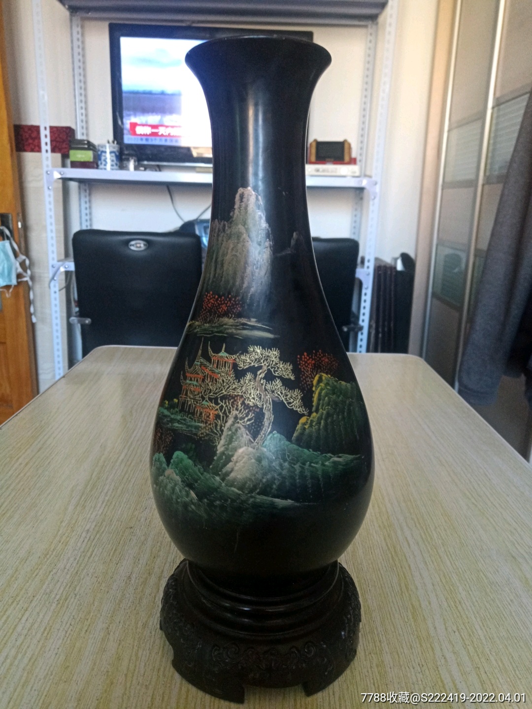 大漆木花瓶-价格:38元-se86271298-其他工艺品-零售-7788漆器收藏