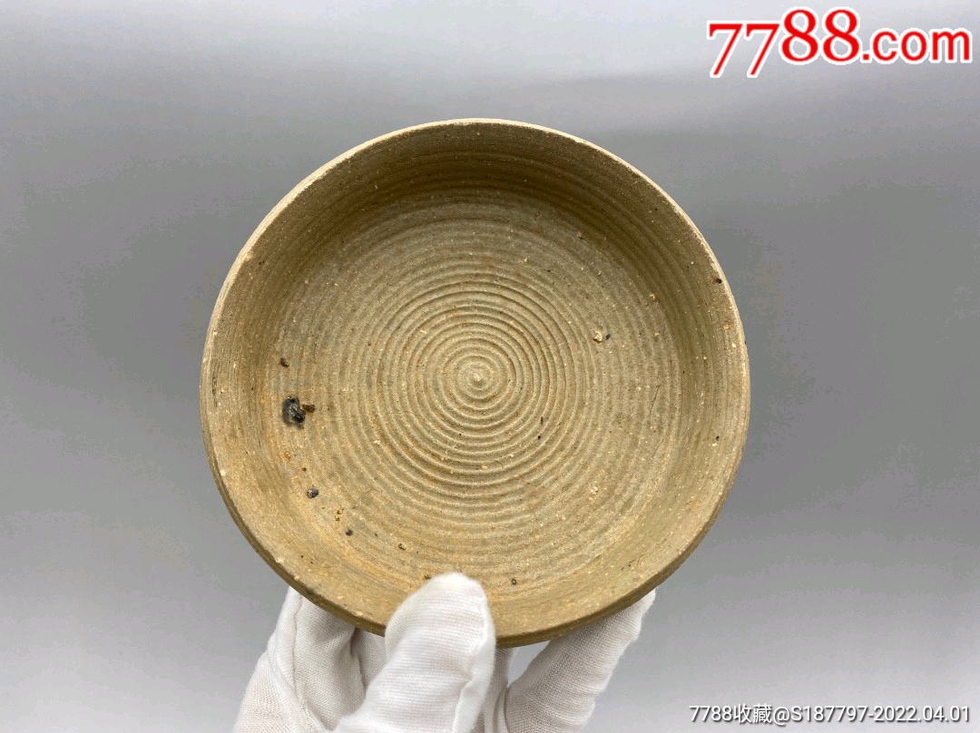汉代原始瓷旋纹盘_青瓷/秘色瓷_图片价格_收藏鉴定_7788古币收藏