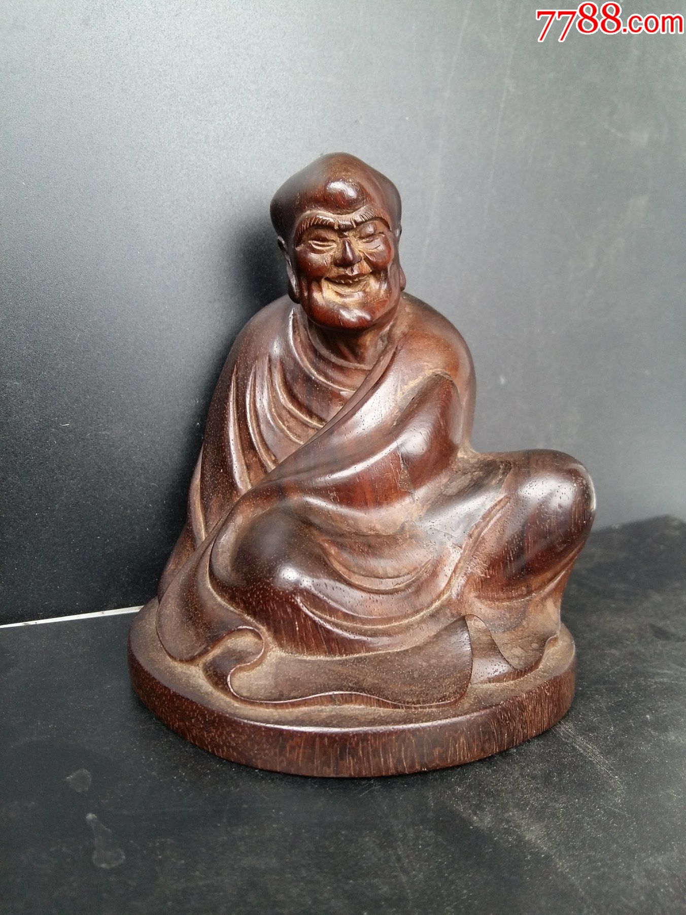 小叶紫檀罗汉人物-价格:2500元-se86282213-木雕摆件-零售-7788收藏