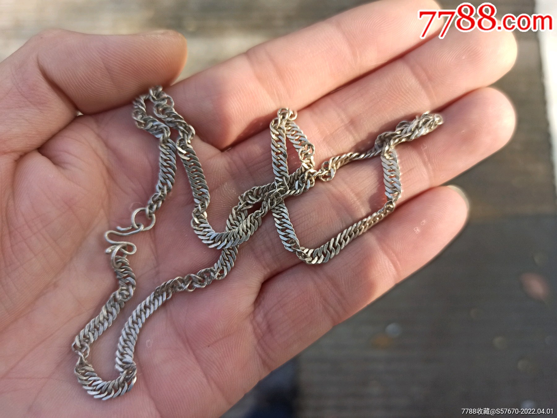 地皮收的老银链子-价格:118元-se86283500-银锁/银项链-零售-7788收藏
