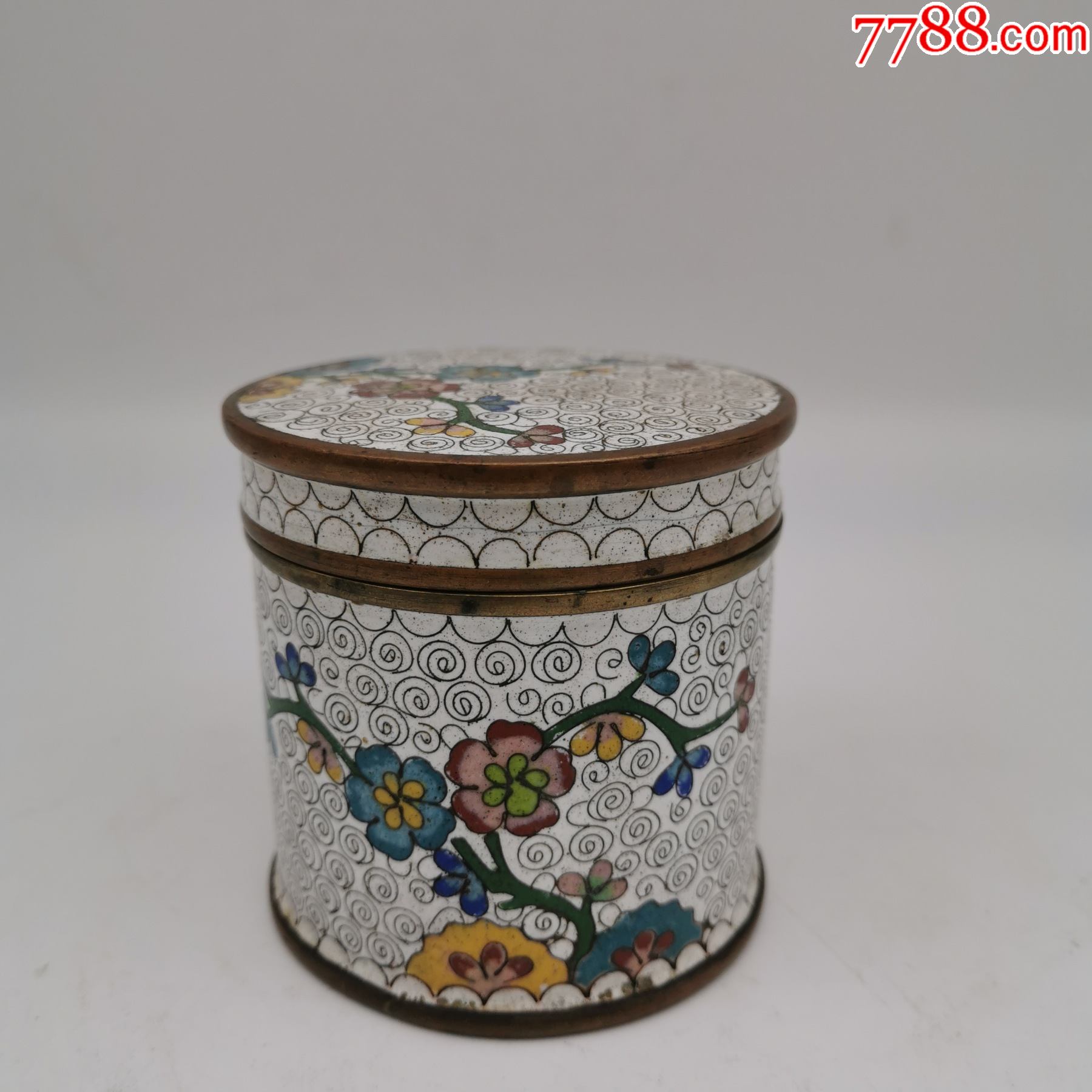 清代景泰蓝茶叶罐