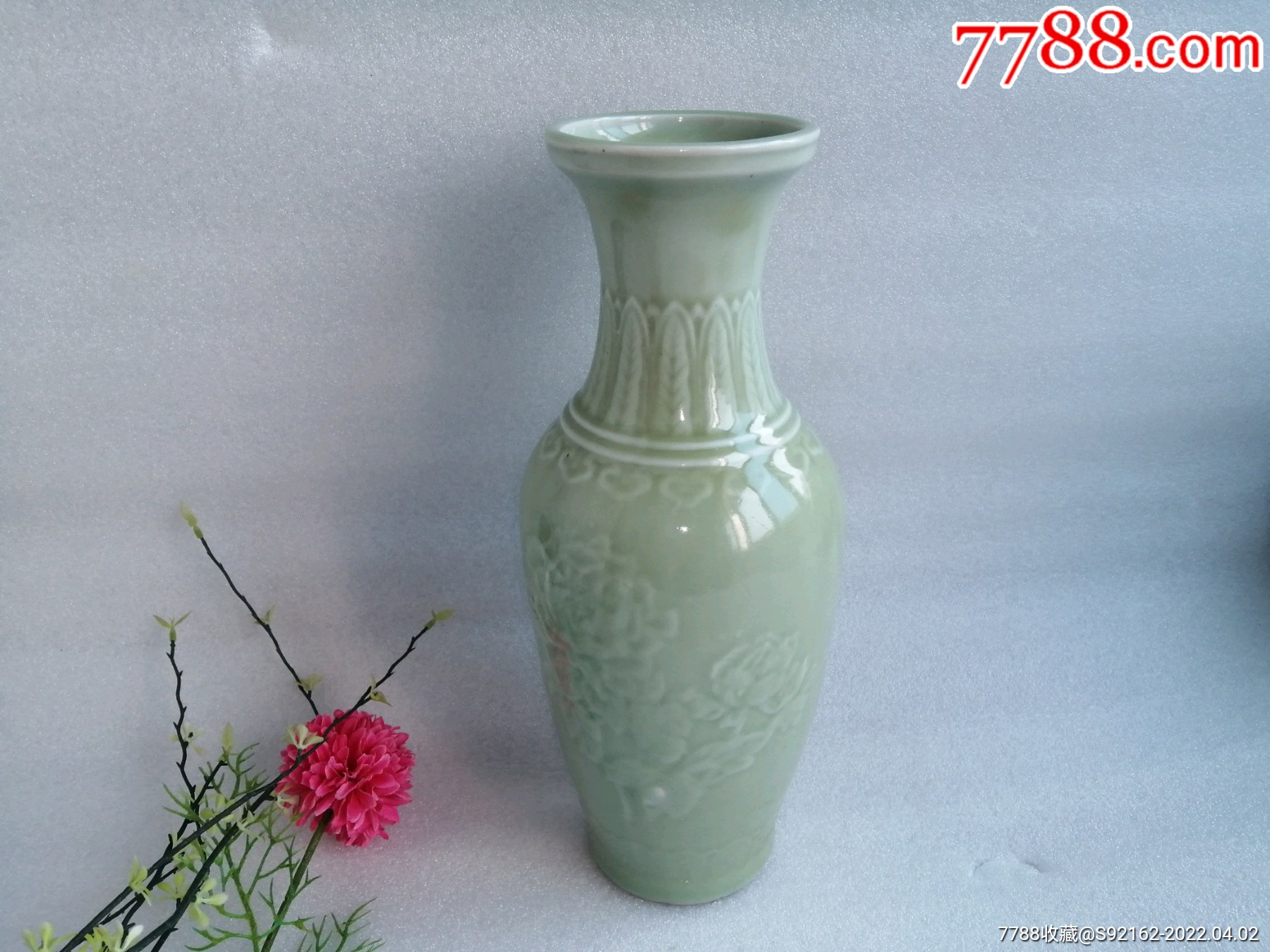 青瓷老青瓷宜兴青瓷花瓶