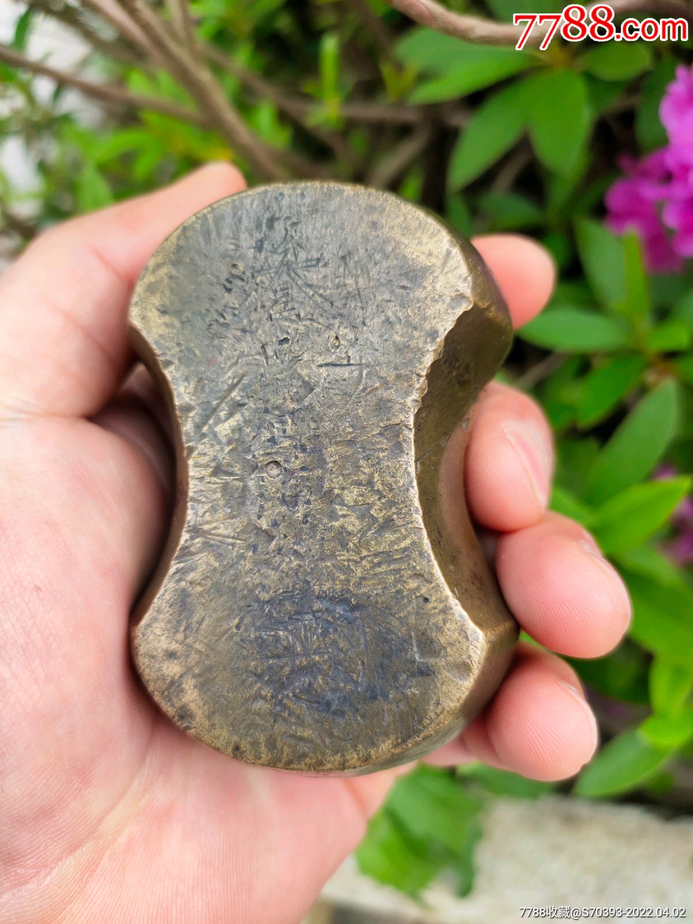 清代三十两铜砝码铜秤砣铜镇纸