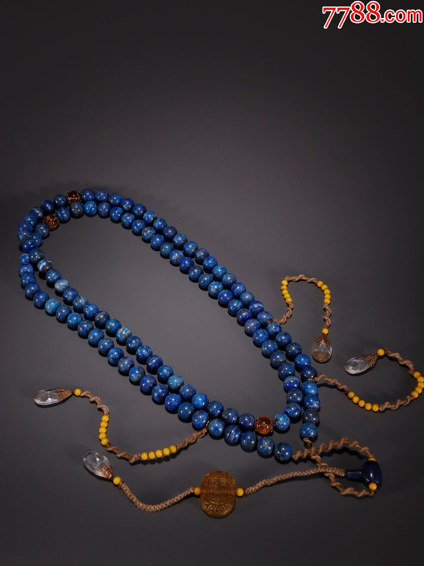 旧藏青金石108子朝珠