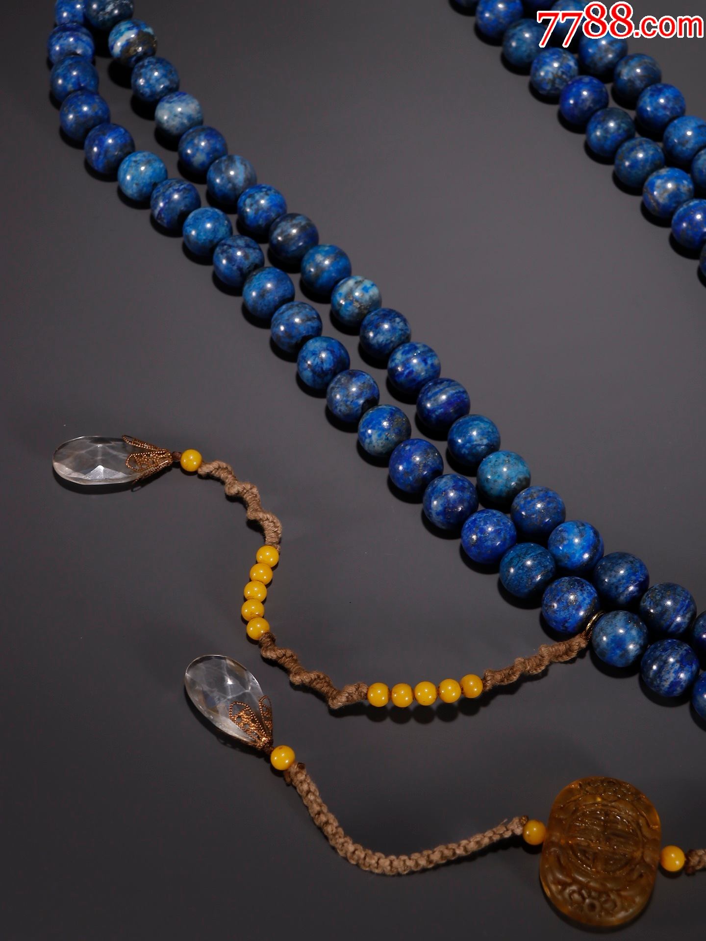 旧藏青金石108子朝珠