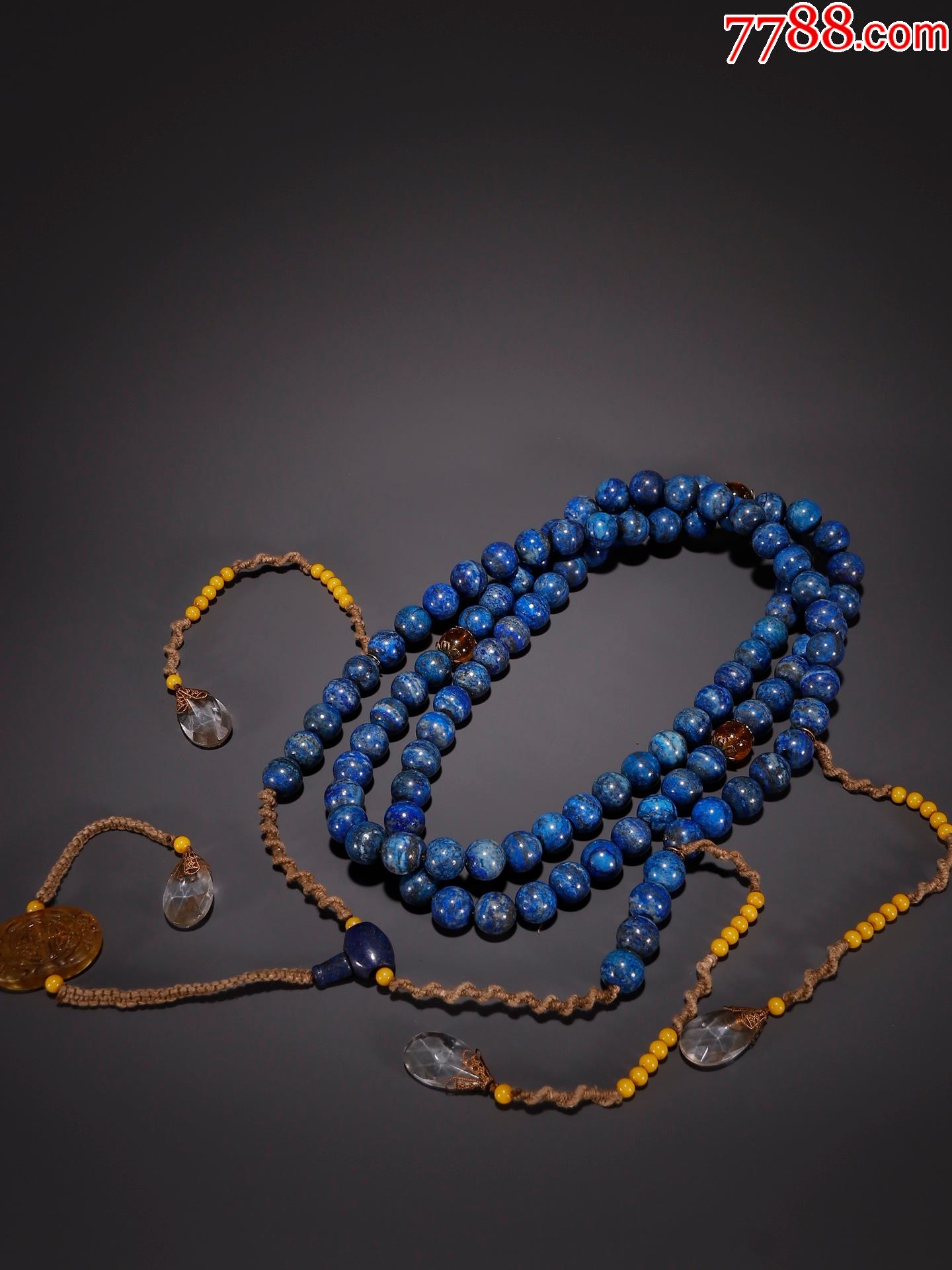 旧藏青金石108子朝珠