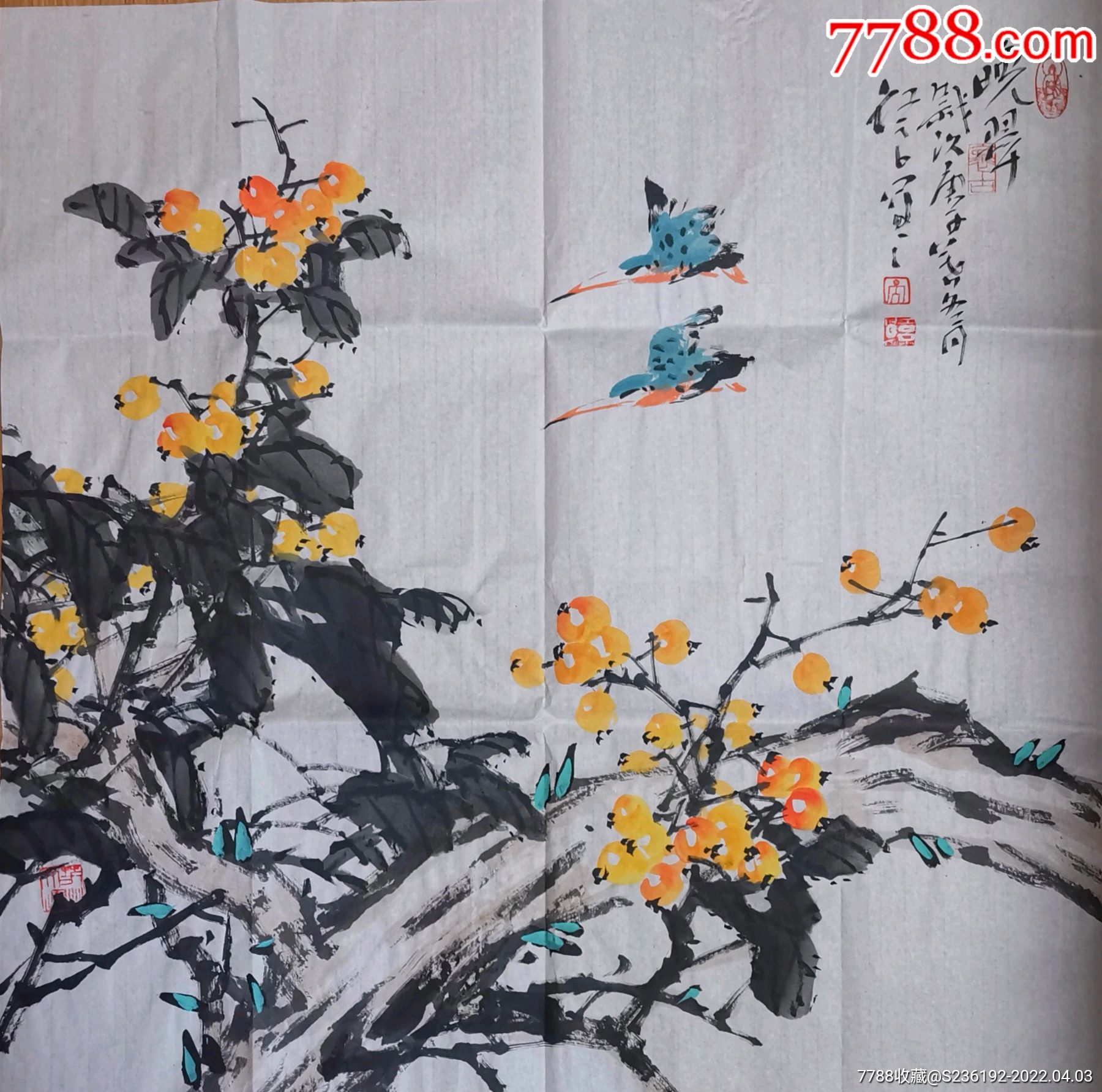 吴红良四尺斗方花鸟-价格:399元-se86313158-花鸟国画原作-零售-7788