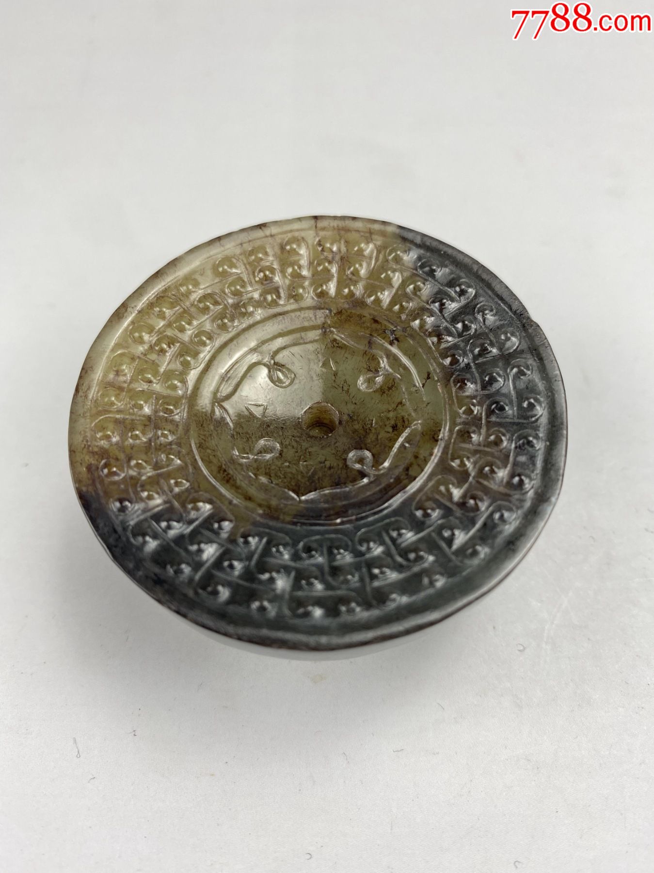 高古玉老玉古玉和田玉玉剑首