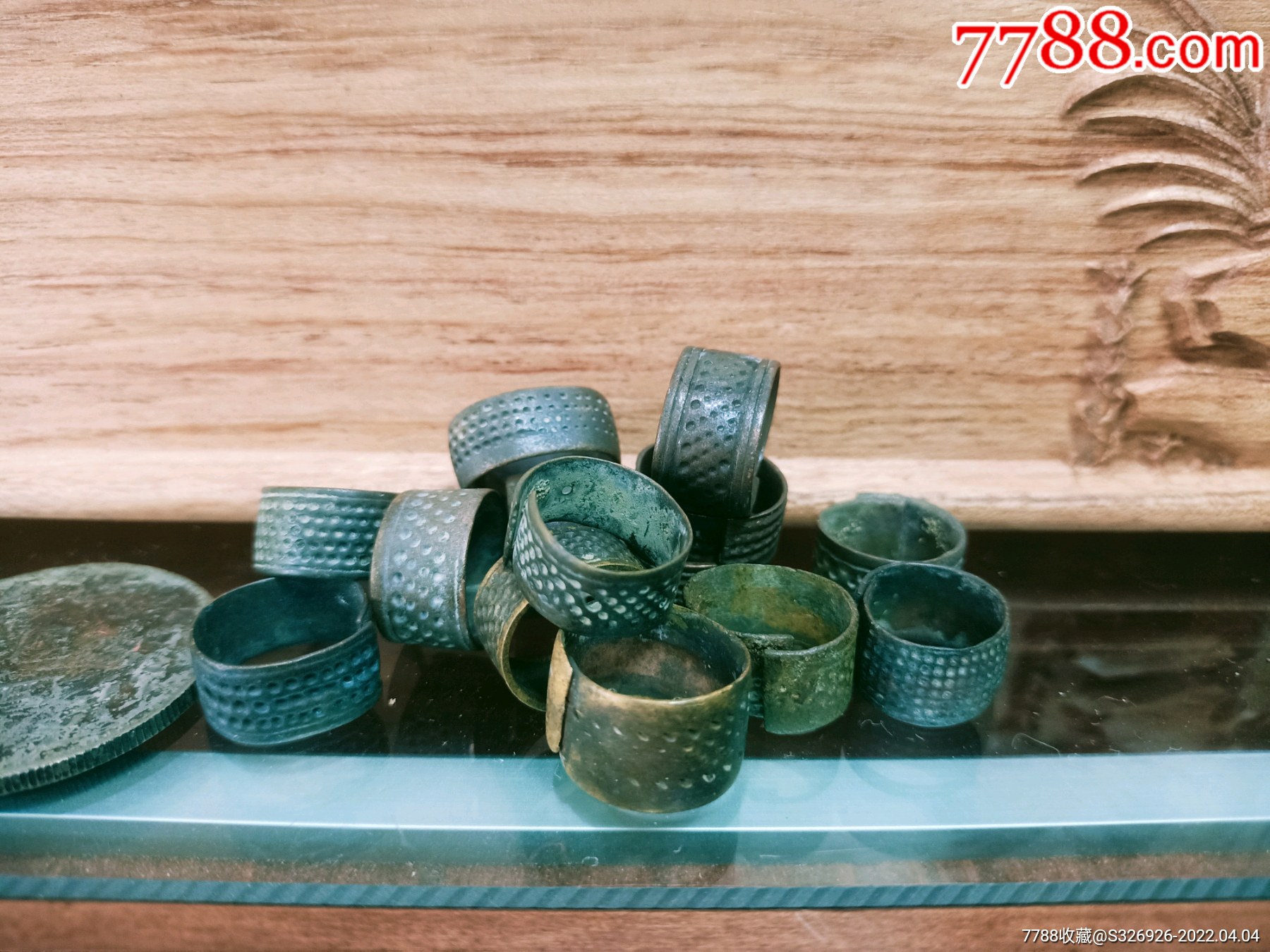 清代铜顶针10个