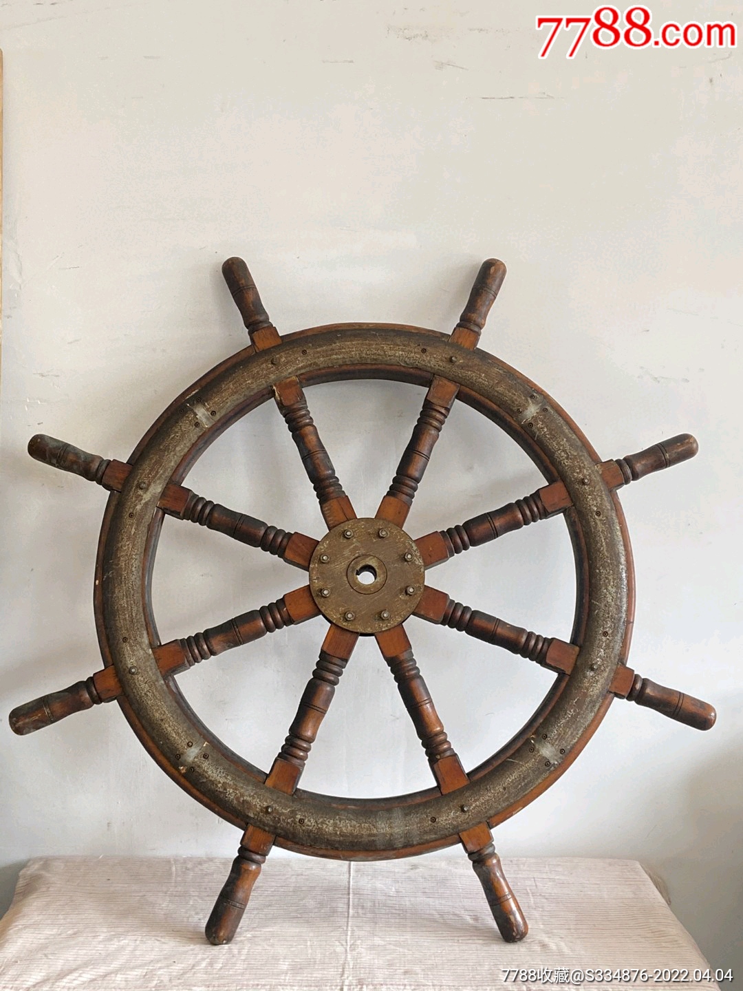 老船舵用料厚重皮壳老辣寓意一帆风顺财富满仓尺寸直径112cm