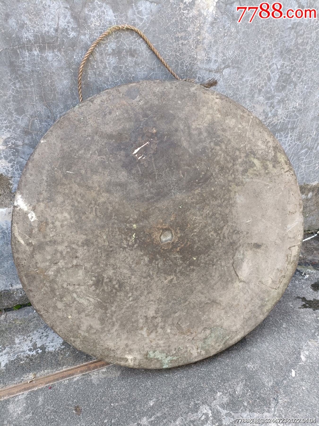 明清大尺寸大重量老铜锣