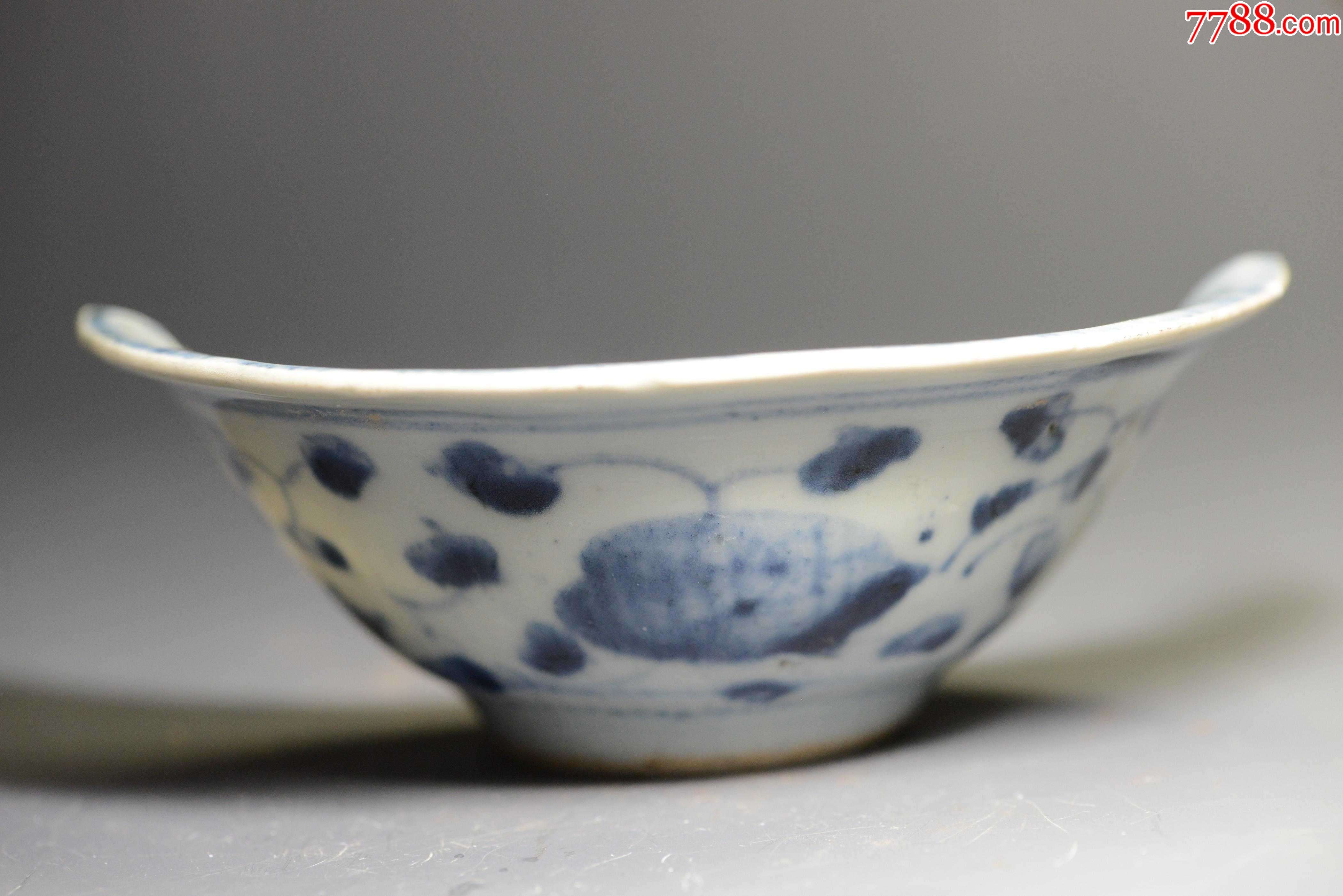 明青花碗博物馆科研教学专用考古发掘1058厘米