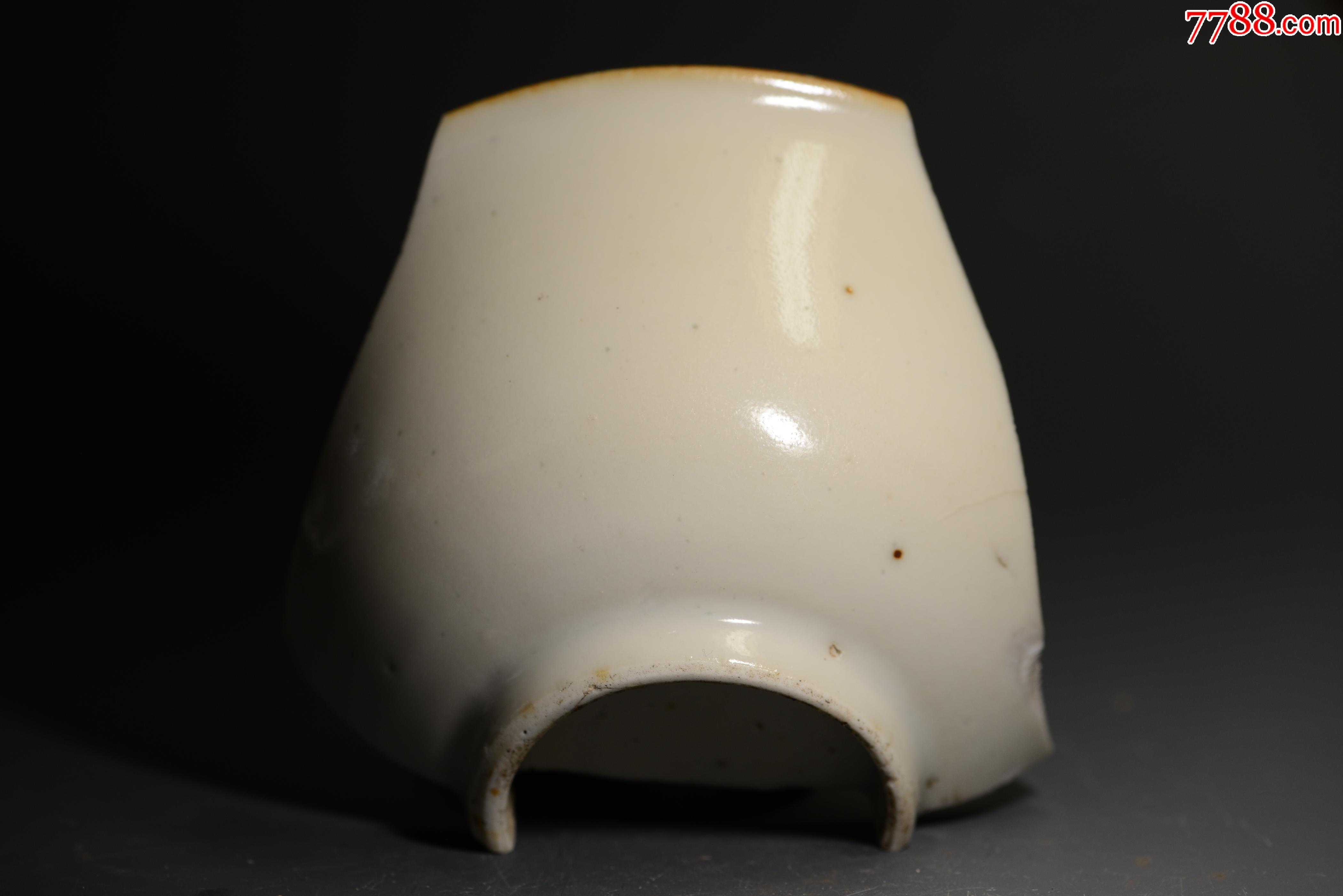 明甜白釉德化窑标本博物馆科研教学专用考古发掘959厘米