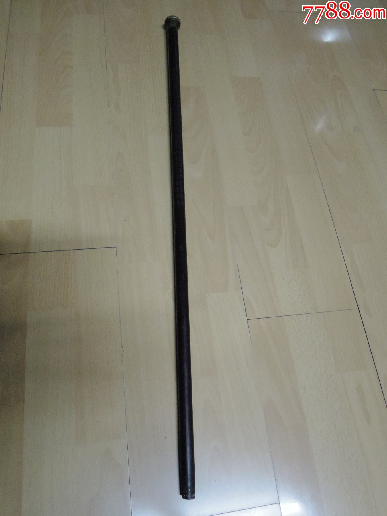 民国时期银丝镶嵌百寿图文明棍一百个寿字老拐杖