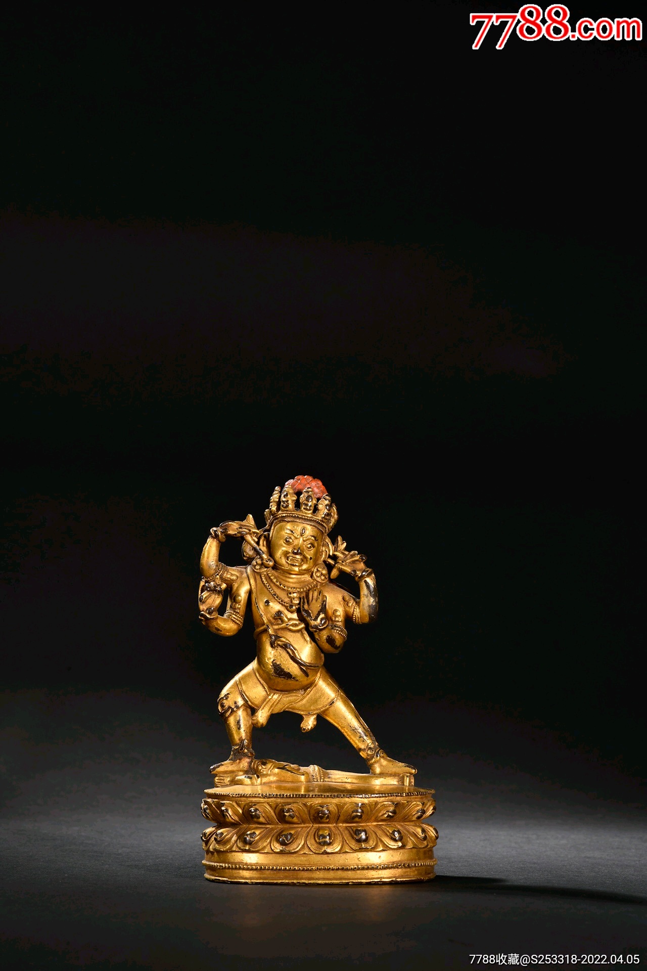 铜鎏金空行母立像a21s95f