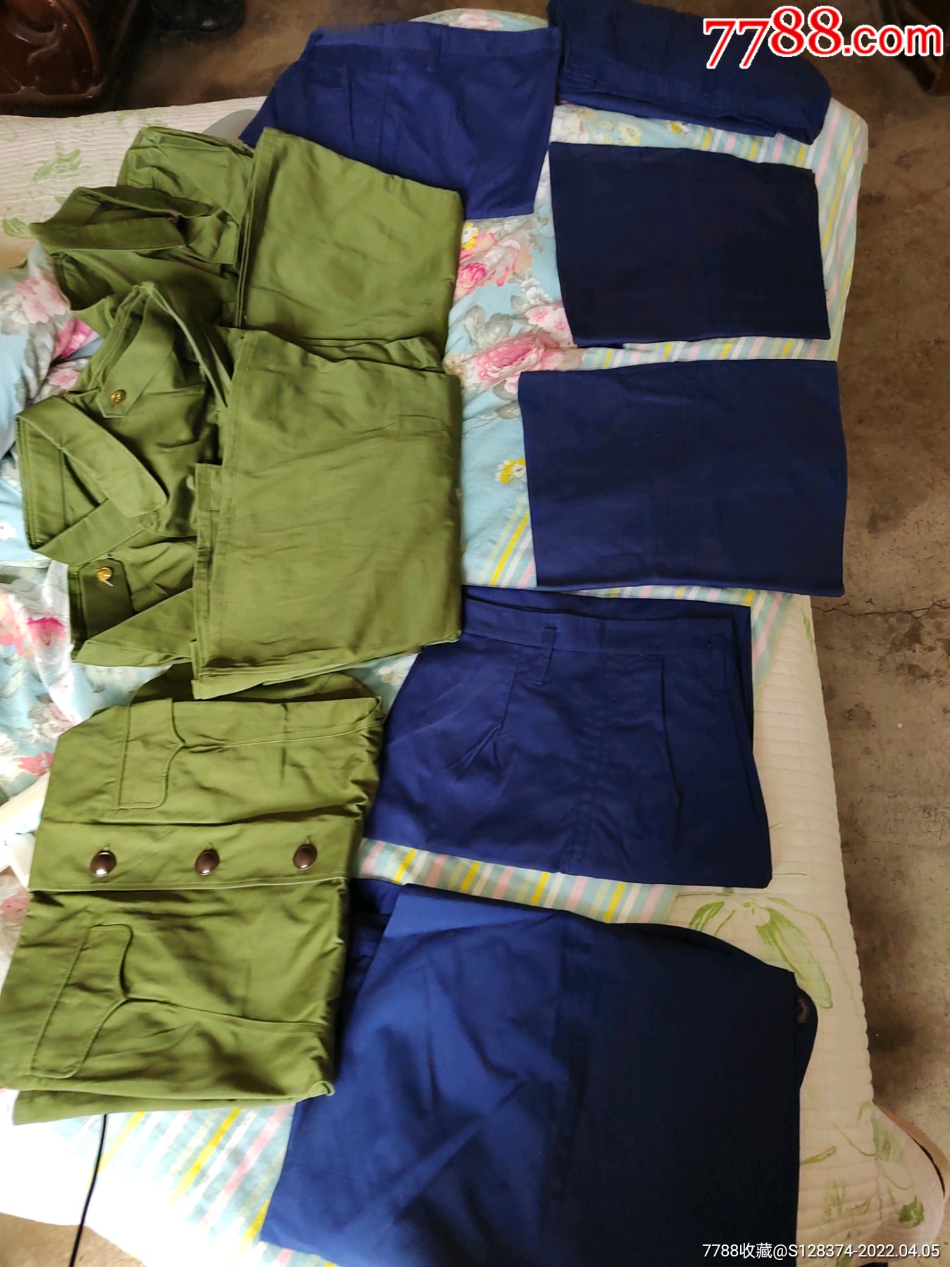 稀少男款七八十年代空军裤子六条上衣服三件