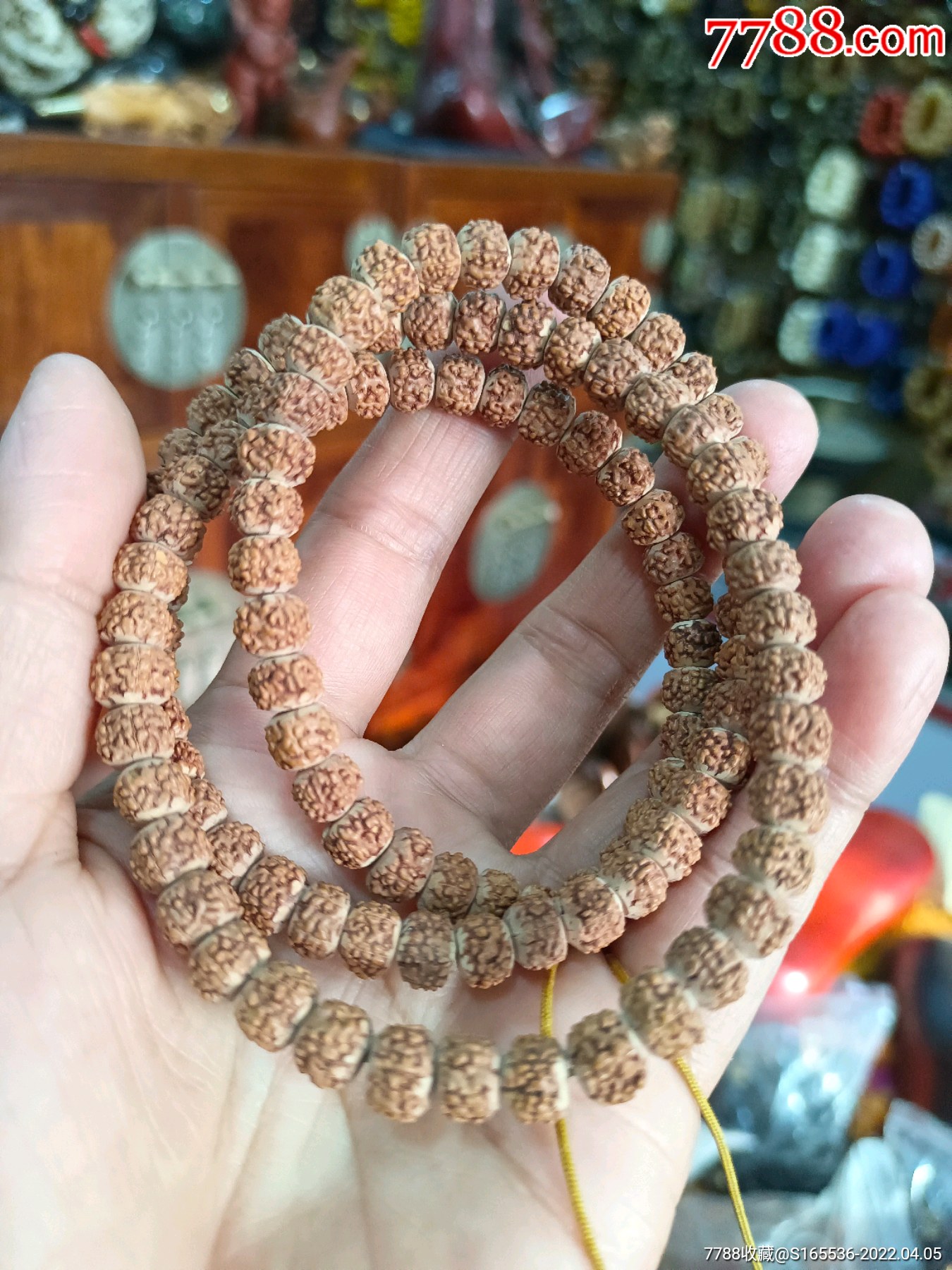 片王,磨盘金刚菩提子盘玩手饰珠约108颗_菩提手串/佛珠_品种图片_收藏
