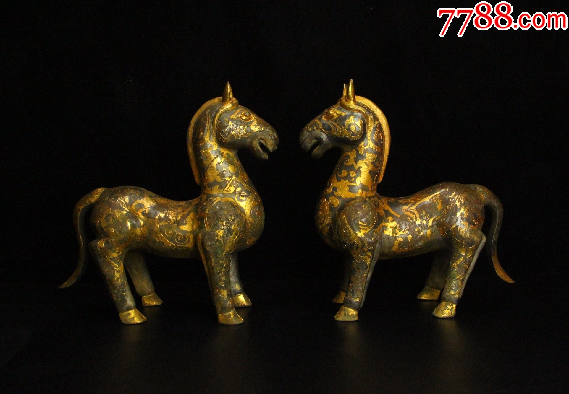 鎏金马一对儿a91s90f_价格27000元_第1张_7788收藏__收藏热线