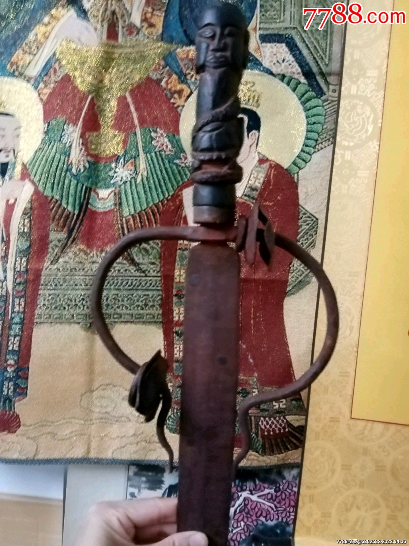 罕见精美旧藏旧时清代纯手工玄铁真武荡魔剑，依道门古法*祭炼，能量极强，所向无敌_ 其它佛/道藏品_李桃满园法器藏宝库【7788收藏__收藏热线】