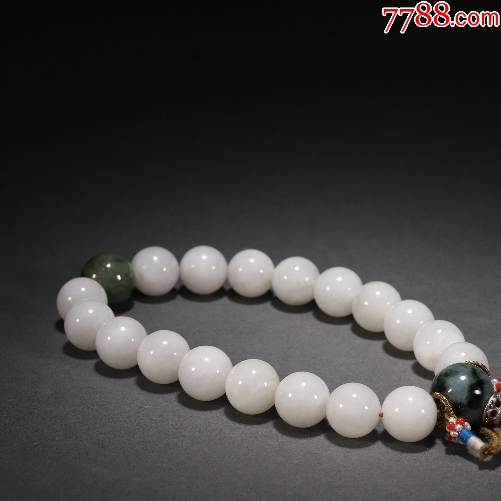 旧藏和田玉十八子手持_其他手串/佛珠_第4张_7788陶器收藏