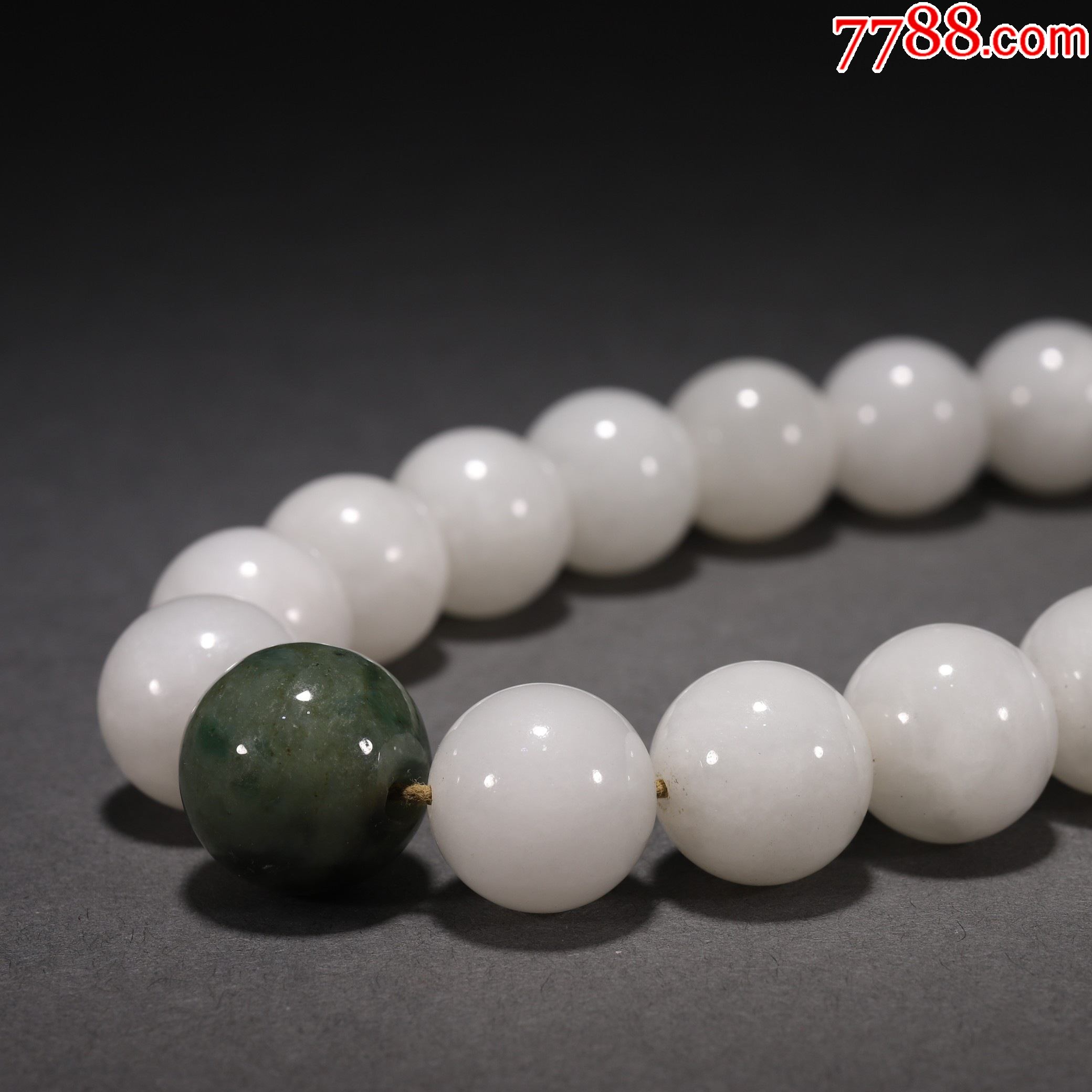 旧藏和田玉十八子手持_其他手串/佛珠_第6张_7788陶器收藏