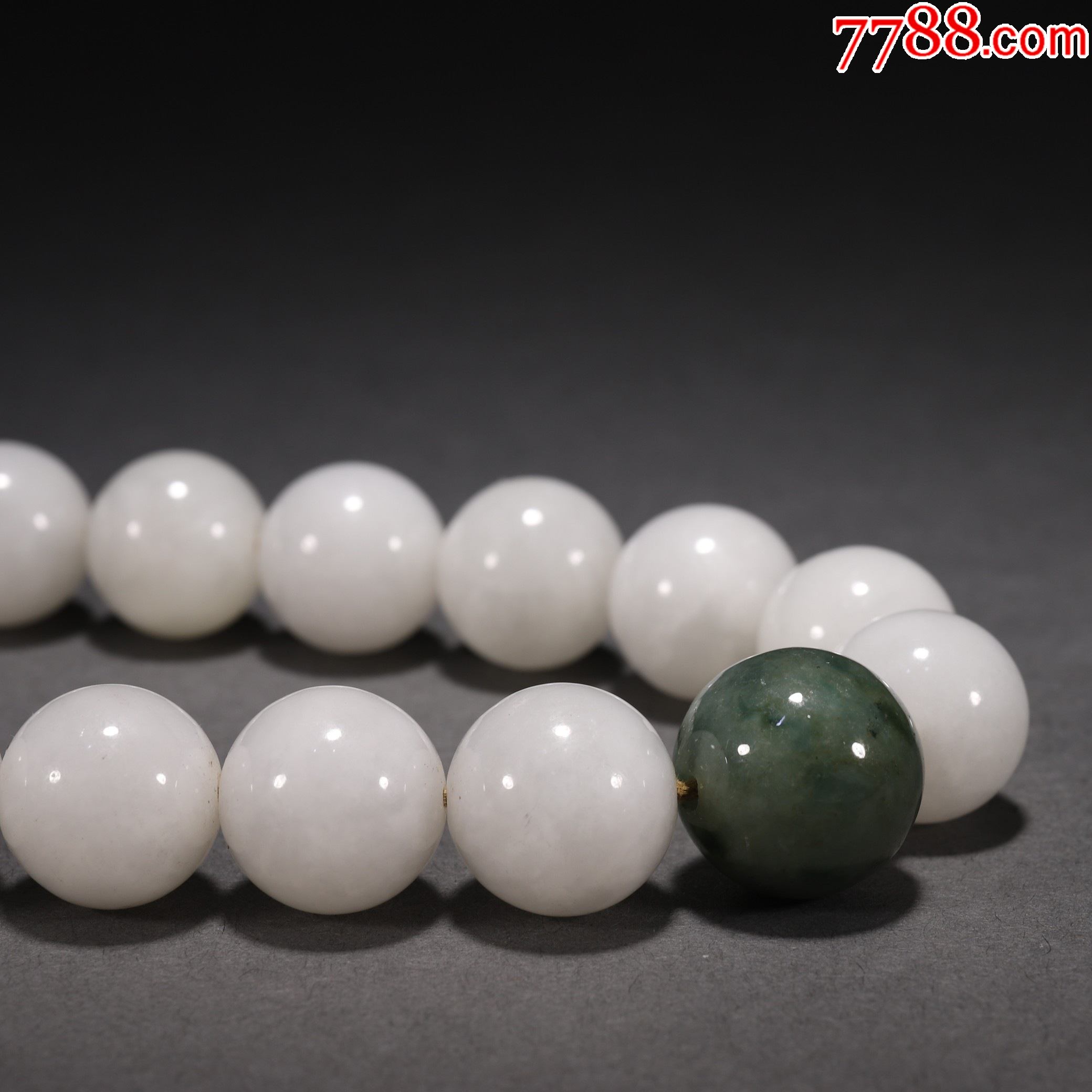 旧藏和田玉十八子手持_其他手串/佛珠_第7张_7788陶器收藏