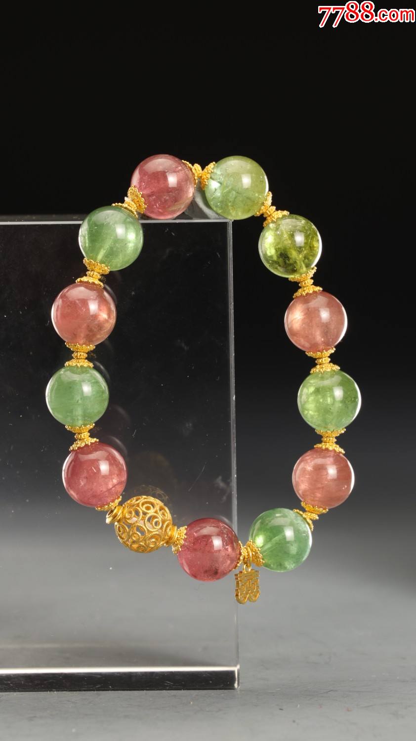 多彩碧玺手串._价格18000元_第1张_7788收藏__收藏热线