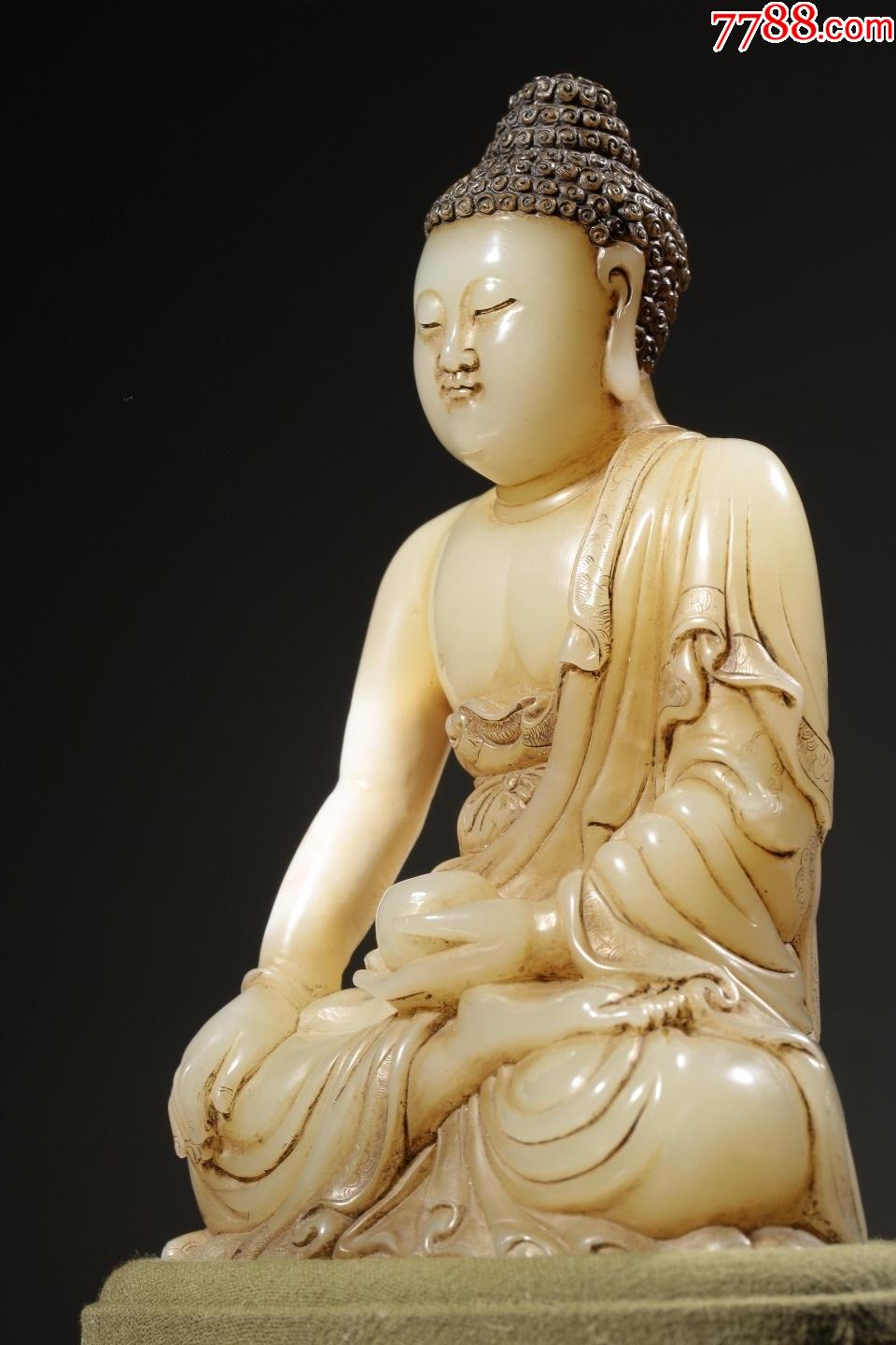 寿山芙蓉石释迦牟尼佛雕像wa21s80f