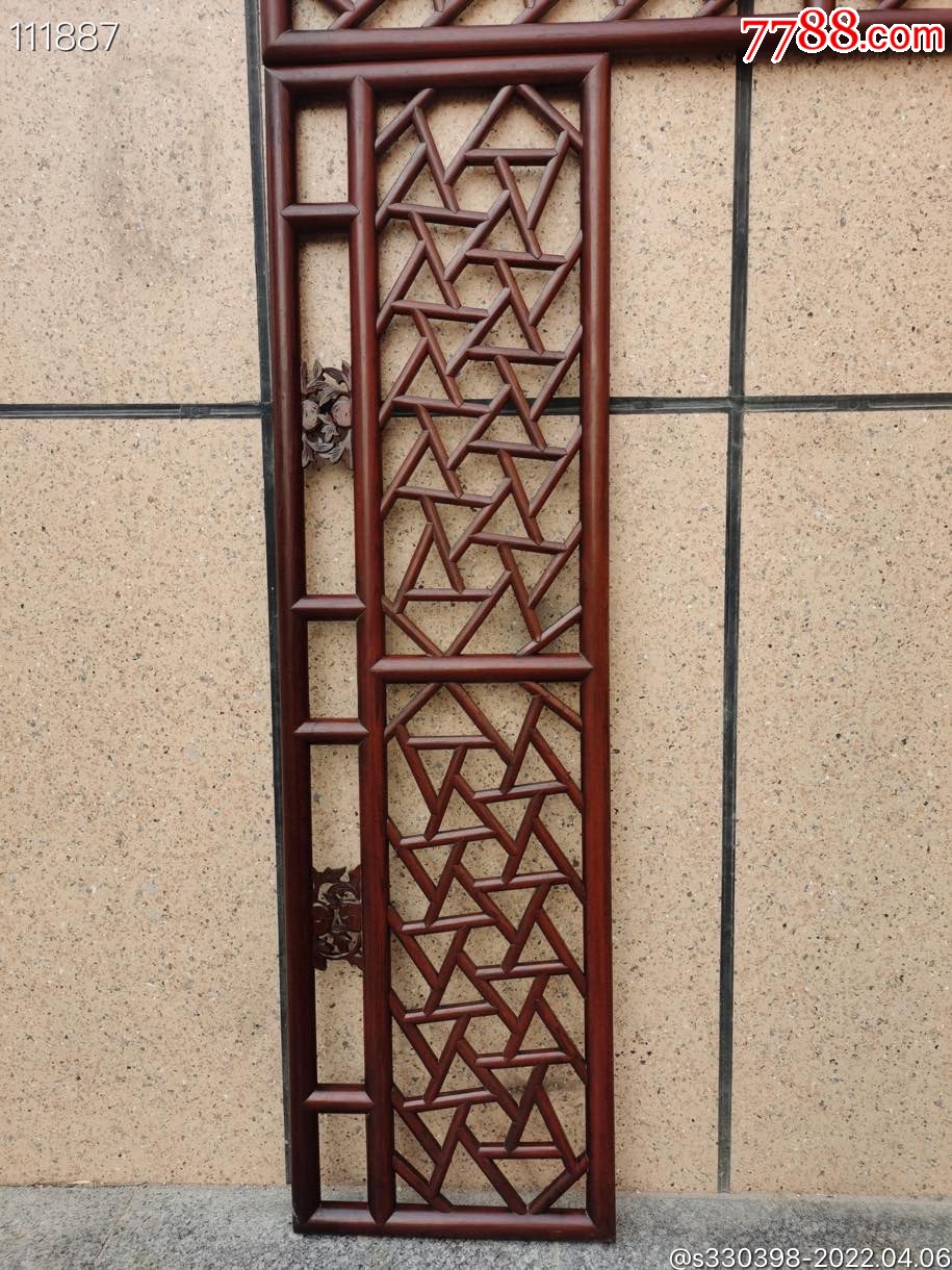 清晚苏作古典血榉木挂屏隔断背景墙等装饰装修佳品手工雕刻冰裂纹