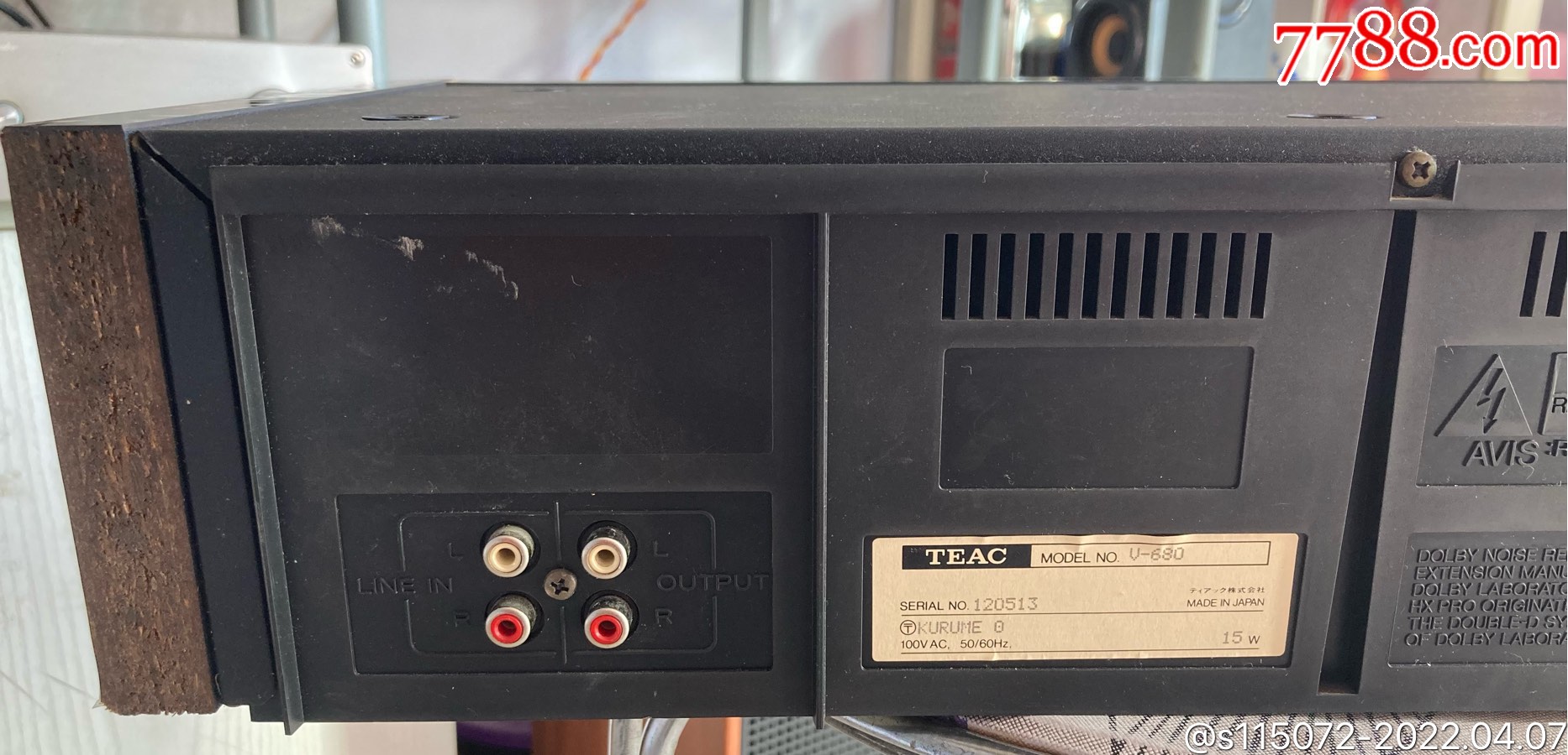 teacv680三磁头卡座日本进口高端卡座